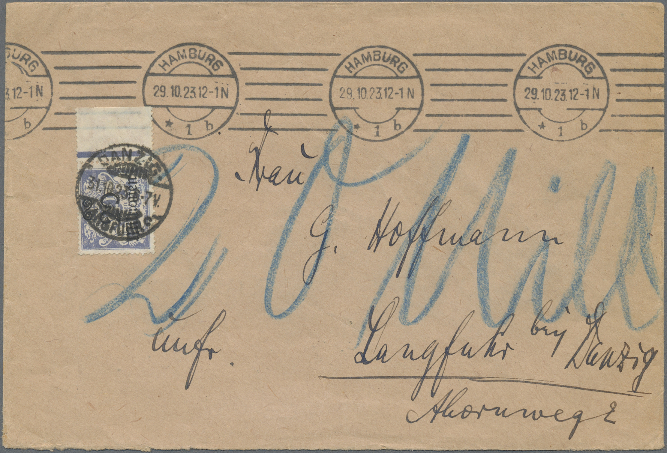 Lot 05905 - danzig - portomarken - Auktionshaus Christoph Gärtner GmbH & Co. KG 58th AUCTION - Day 2 Lot 05905 - danzig - portomarken - Auktionshaus Christoph Gärtner GmbH & Co. KG 58th AUCTION - Day 2