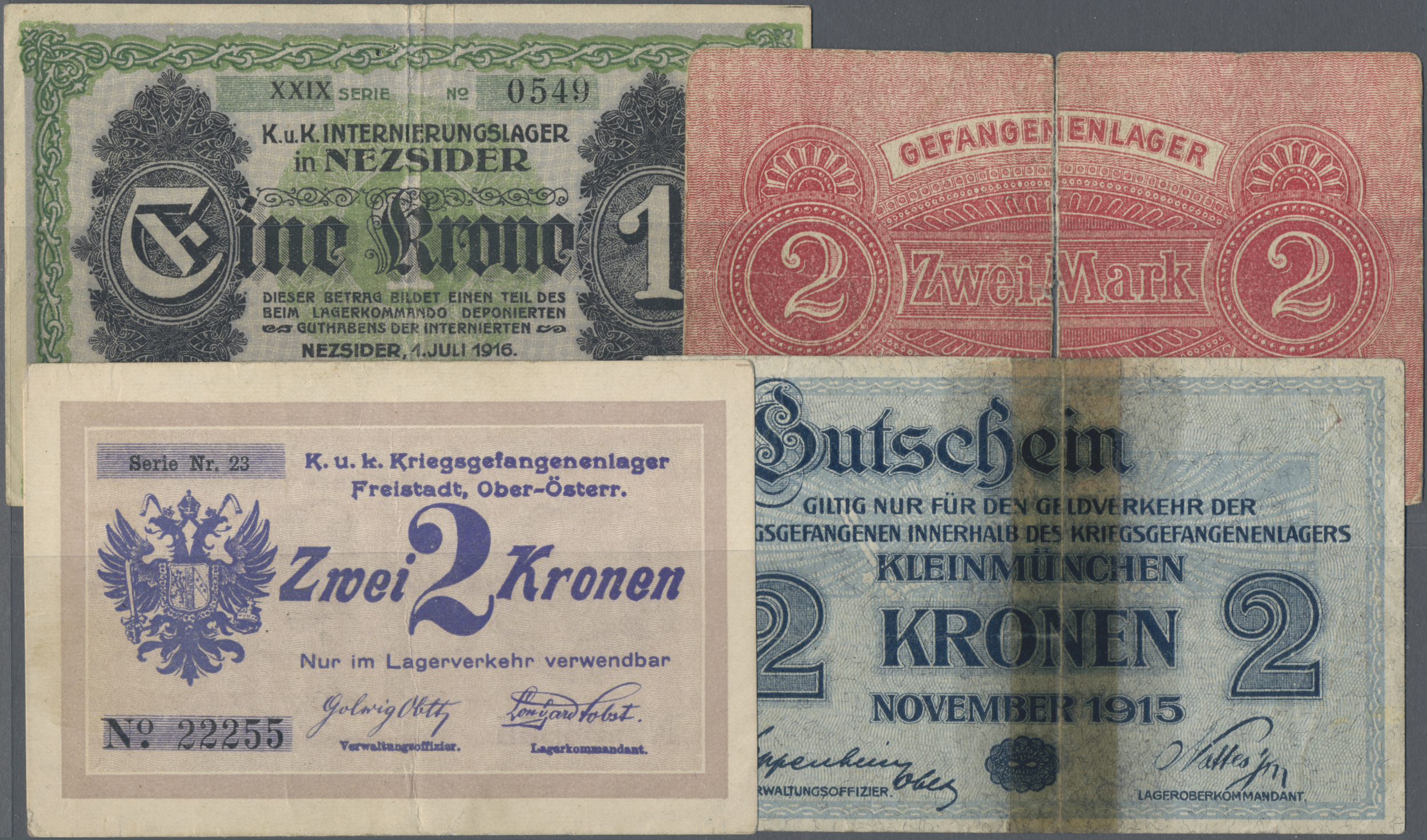 Lot 14596 - Deutschland - Konzentrations- und Kriegsgefangenenlager | Banknoten - Auktionshaus Christoph Gärtner GmbH & Co. KG 53rd AUCTION - Day 6 Coins & Banknotes Lot 14596 - Deutschland - Konzentrations- und Kriegsgefangenenlager | Banknoten - Auktionshaus Christoph Gärtner GmbH & Co. KG 53rd AUCTION - Day 6 Coins & Banknotes