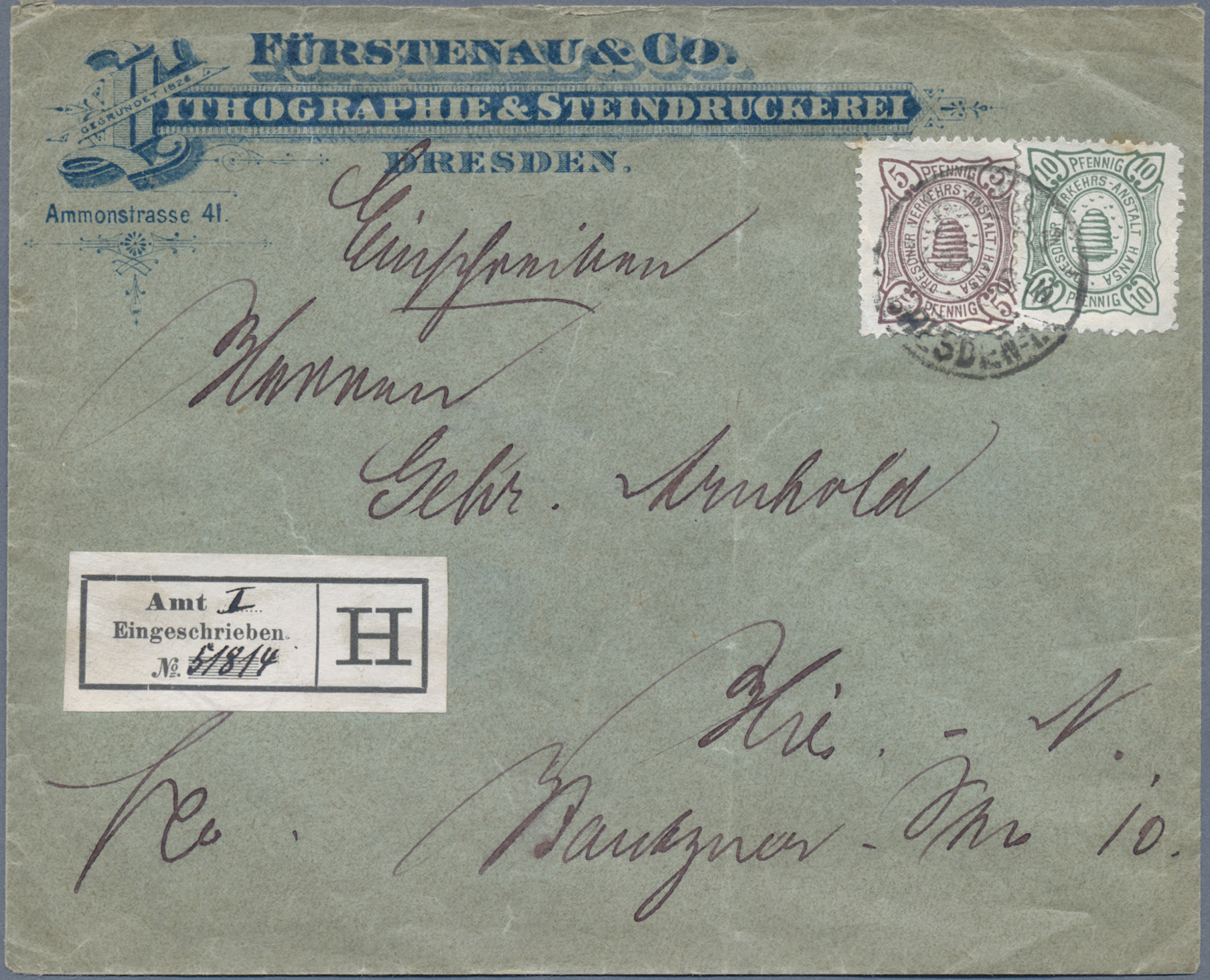 Lot 05355 - Deutsches Reich - Privatpost (Stadtpost) - Auktionshaus Christoph Gärtner GmbH & Co. KG 57th AUCTION - Day 3 Lot 05355 - Deutsches Reich - Privatpost (Stadtpost) - Auktionshaus Christoph Gärtner GmbH & Co. KG 57th AUCTION - Day 3
