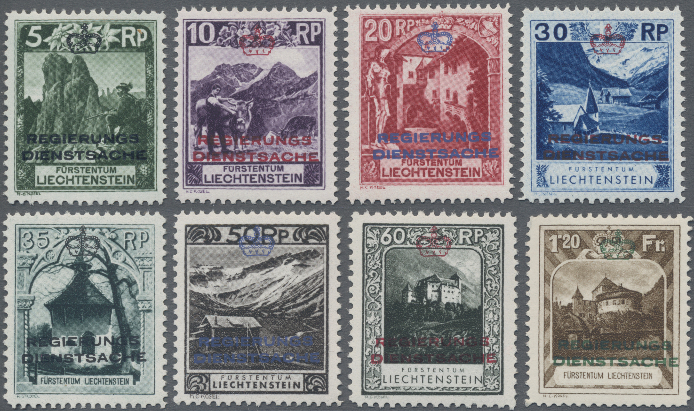Lot 03737 - liechtenstein - dienstmarken - Auktionshaus Christoph Gärtner GmbH & Co. KG 57th AUCTION - Day 2 Lot 03737 - liechtenstein - dienstmarken - Auktionshaus Christoph Gärtner GmbH & Co. KG 57th AUCTION - Day 2