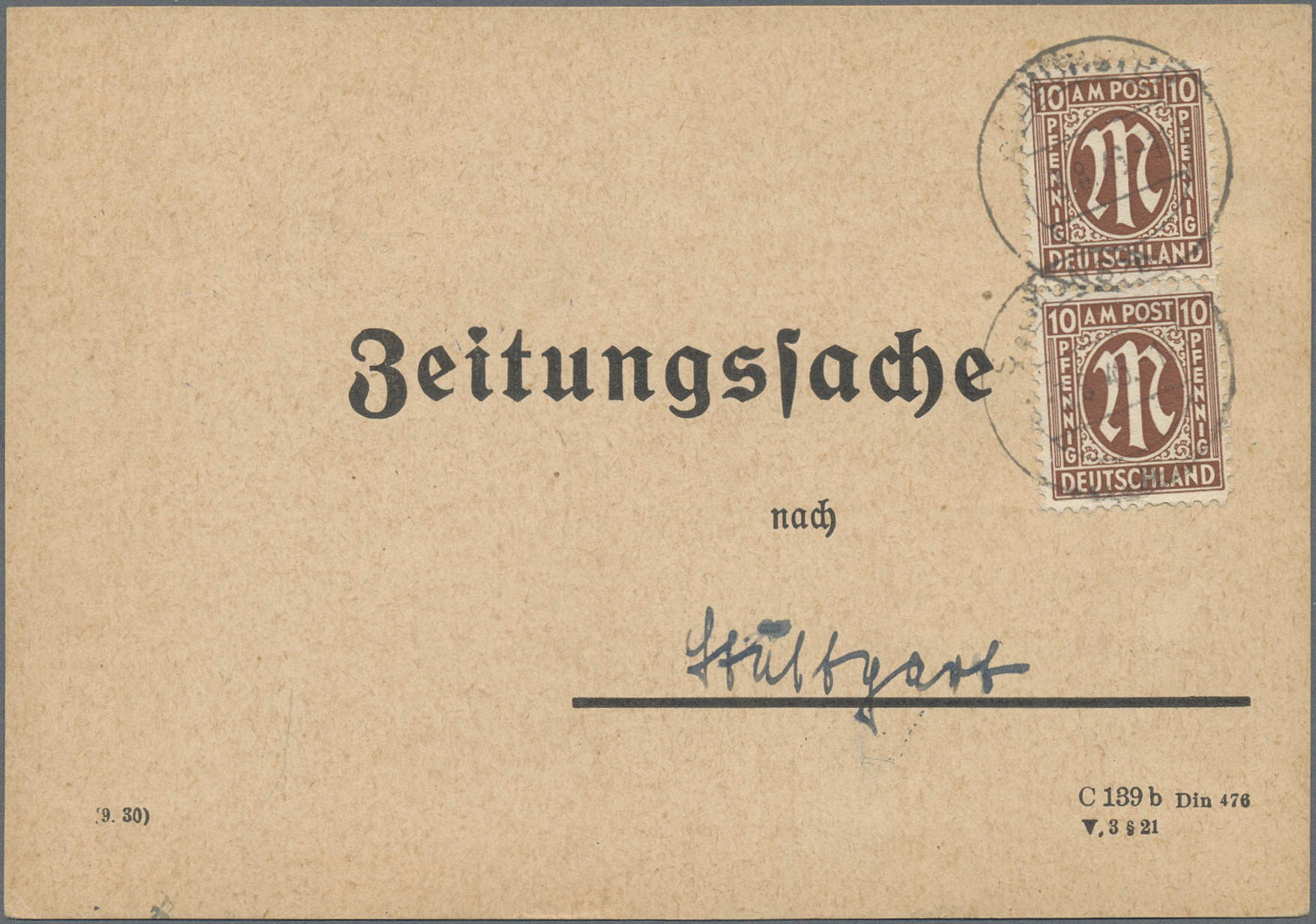 Lot 06559 - bizone  -  Auktionshaus Christoph Gärtner GmbH & Co. KG 58th AUCTION - Day 2