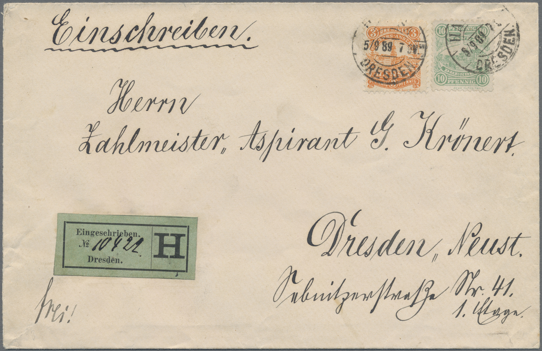 Lot 05351 - Deutsches Reich - Privatpost (Stadtpost) - Auktionshaus Christoph Gärtner GmbH & Co. KG 57th AUCTION - Day 3 Lot 05351 - Deutsches Reich - Privatpost (Stadtpost) - Auktionshaus Christoph Gärtner GmbH & Co. KG 57th AUCTION - Day 3