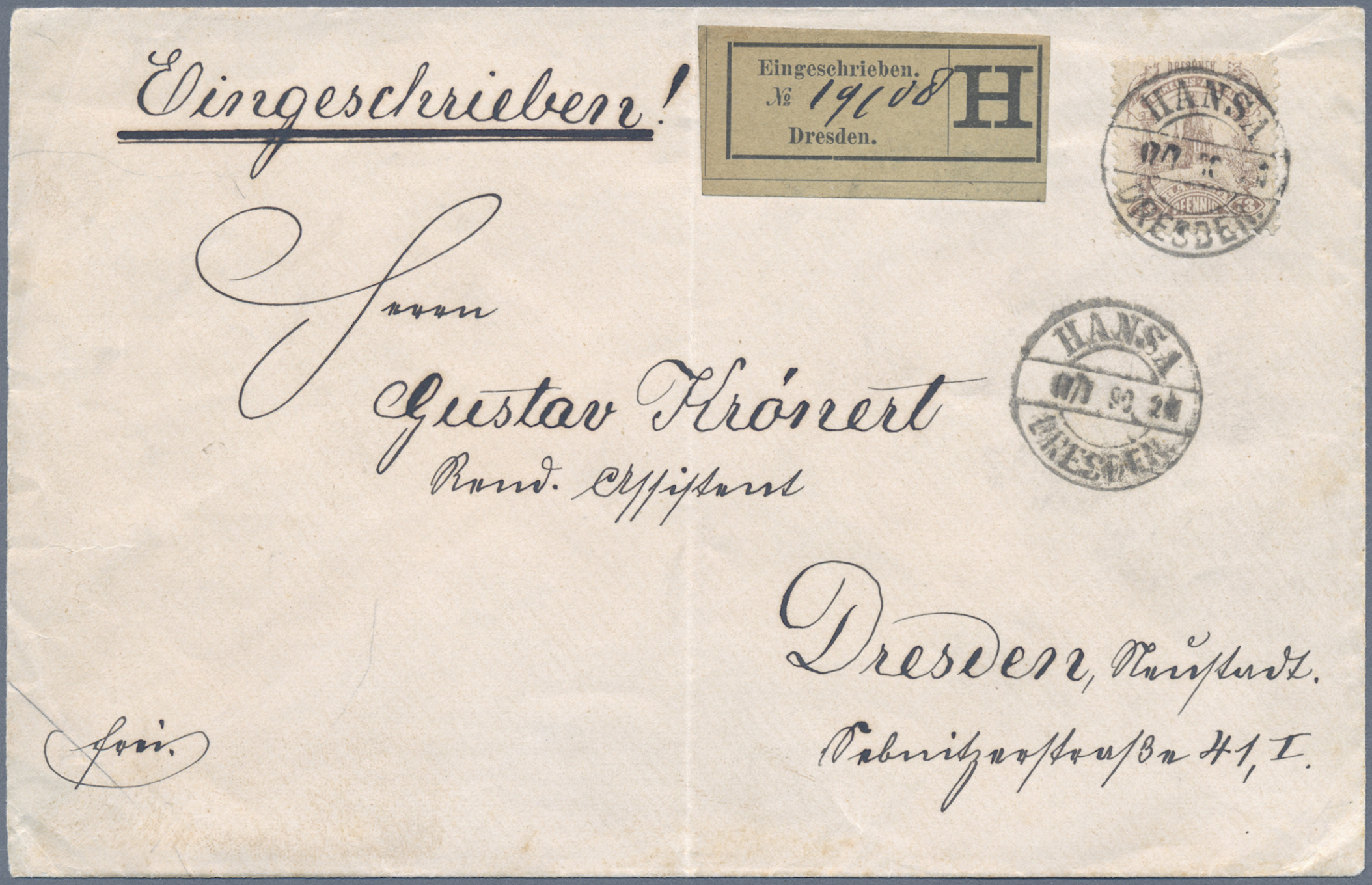 Lot 05352 - Deutsches Reich - Privatpost (Stadtpost) - Auktionshaus Christoph Gärtner GmbH & Co. KG 57th AUCTION - Day 3 Lot 05352 - Deutsches Reich - Privatpost (Stadtpost) - Auktionshaus Christoph Gärtner GmbH & Co. KG 57th AUCTION - Day 3