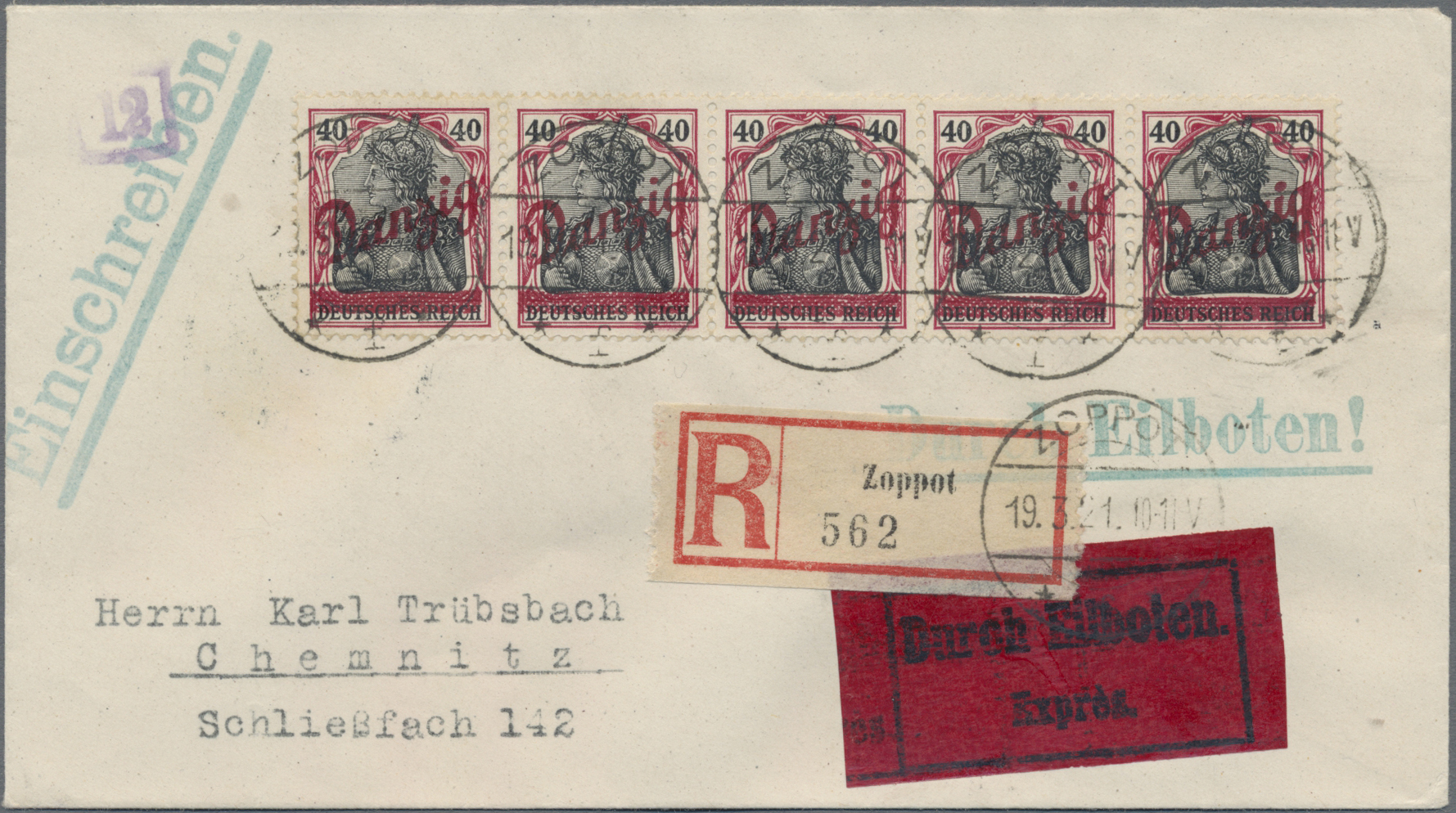 Lot 05827 - danzig - Auktionshaus Christoph Gärtner GmbH & Co. KG 58th AUCTION - Day 2 Lot 05827 - danzig - Auktionshaus Christoph Gärtner GmbH & Co. KG 58th AUCTION - Day 2