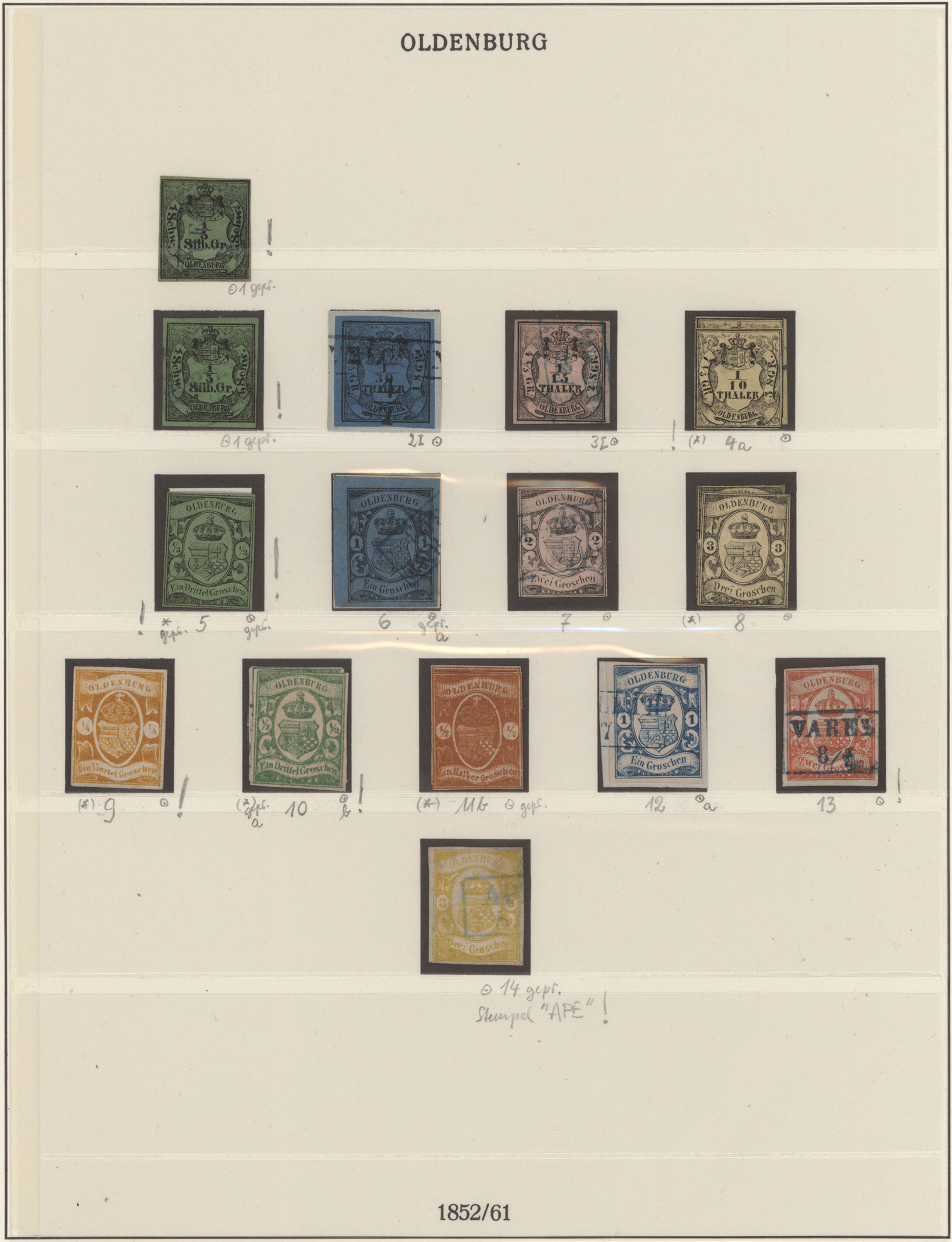 Lot 13764 - Oldenburg - Marken und Briefe - Auktionshaus Christoph Gärtner GmbH & Co. KG 58th AUCTION - Day 5 Lot 13764 - Oldenburg - Marken und Briefe - Auktionshaus Christoph Gärtner GmbH & Co. KG 58th AUCTION - Day 5
