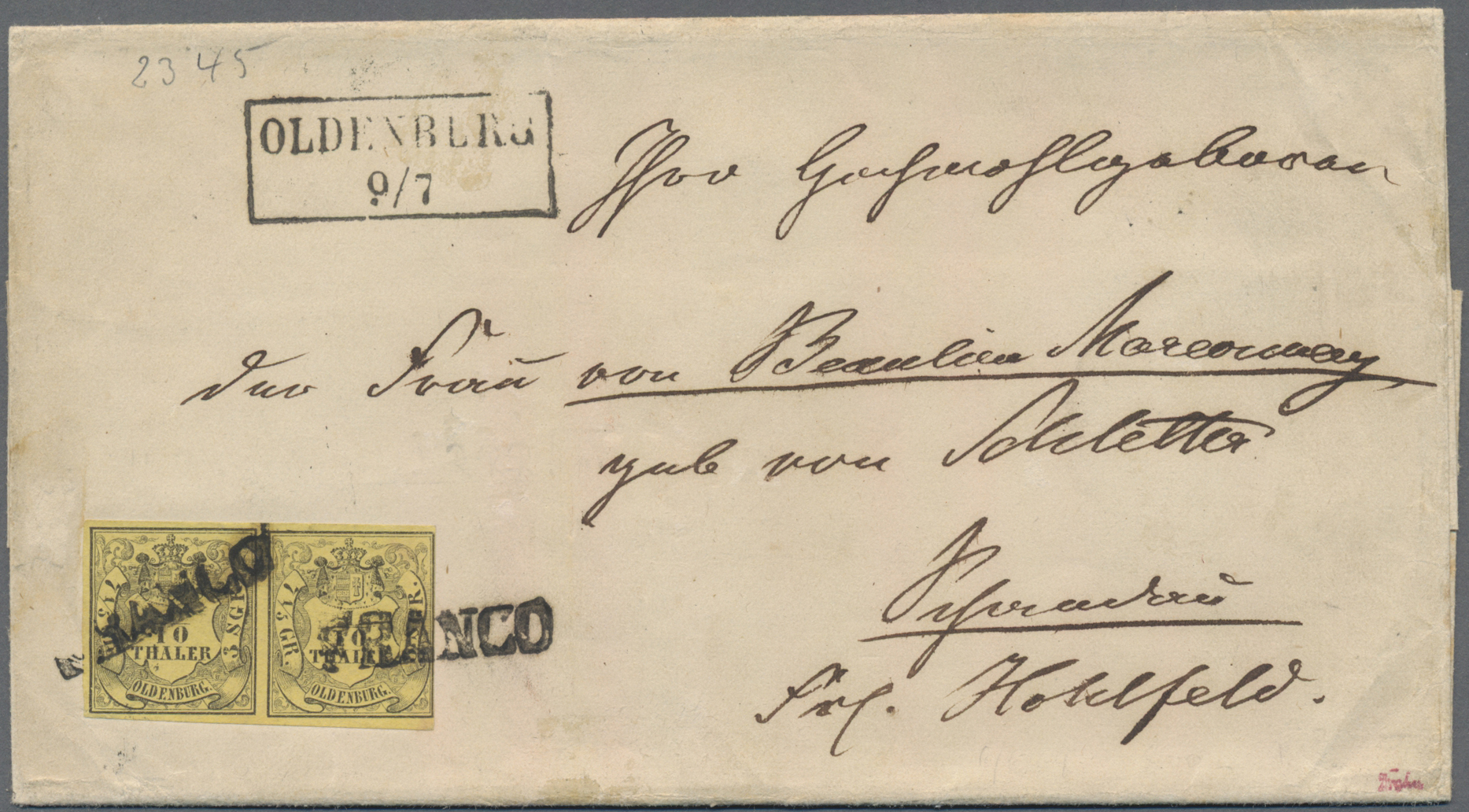 Lot 428 - Oldenburg - Marken und Briefe - Auction #211 Lot 428 - Oldenburg - Marken und Briefe - Auction #211