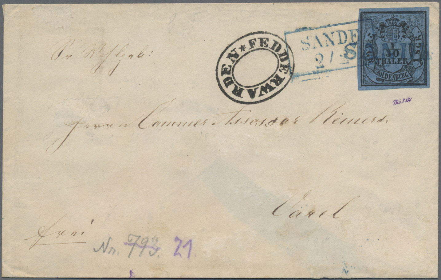 Lot 420 - Oldenburg - Marken und Briefe - Auktionshaus Edgar Mohrmann & Co. Internat. Briefmarken-Auktionen GmhH Auction #211 Lot 420 - Oldenburg - Marken und Briefe - Auktionshaus Edgar Mohrmann & Co. Internat. Briefmarken-Auktionen GmhH Auction #211