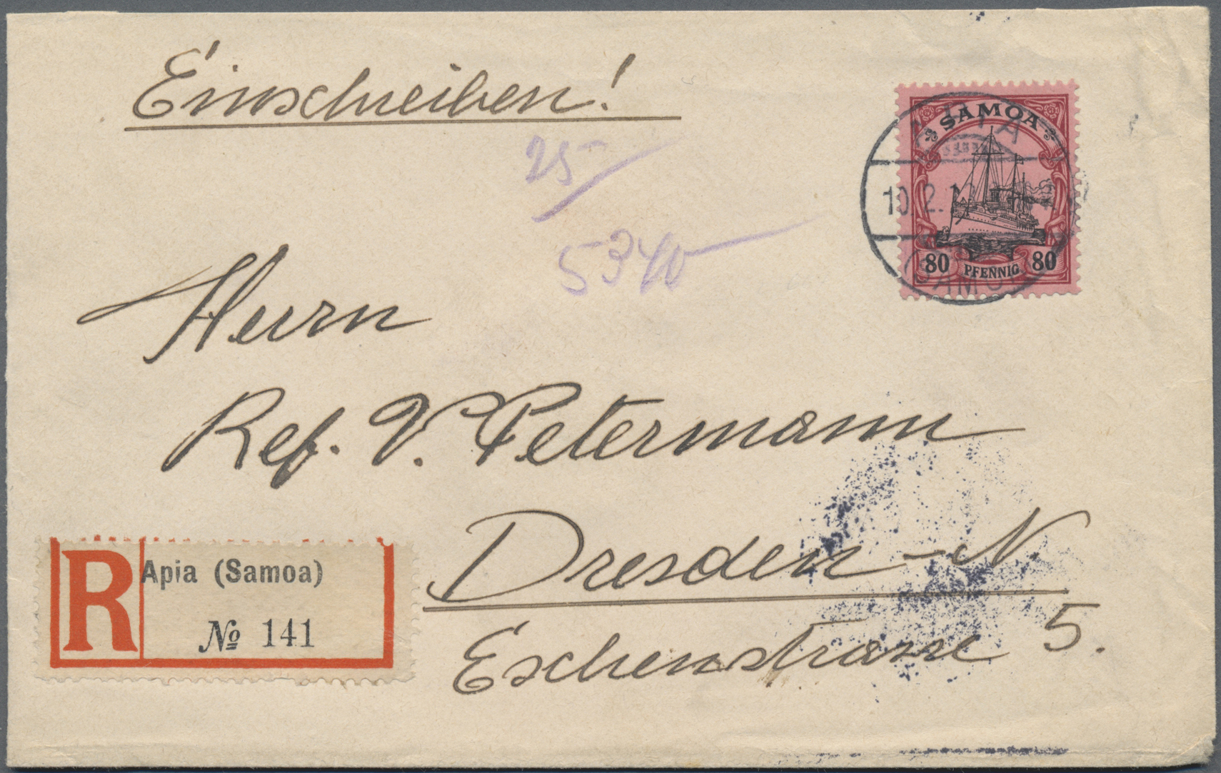 Lot 36953 - Deutsche Kolonien - Samoa  -  Auktionshaus Christoph Gärtner GmbH & Co. KG Sale #44 Collections Germany