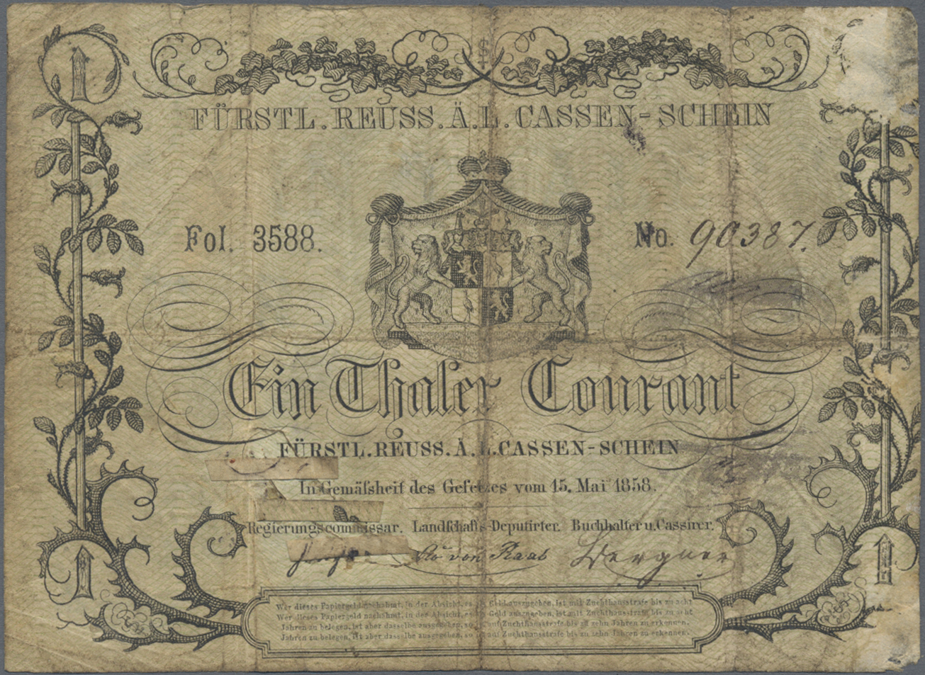 Lot 14502 - Deutschland - Altdeutsche Staaten | Banknoten - Auktionshaus Christoph Gärtner GmbH & Co. KG 53rd AUCTION - Day 6 Coins & Banknotes Lot 14502 - Deutschland - Altdeutsche Staaten | Banknoten - Auktionshaus Christoph Gärtner GmbH & Co. KG 53rd AUCTION - Day 6 Coins & Banknotes