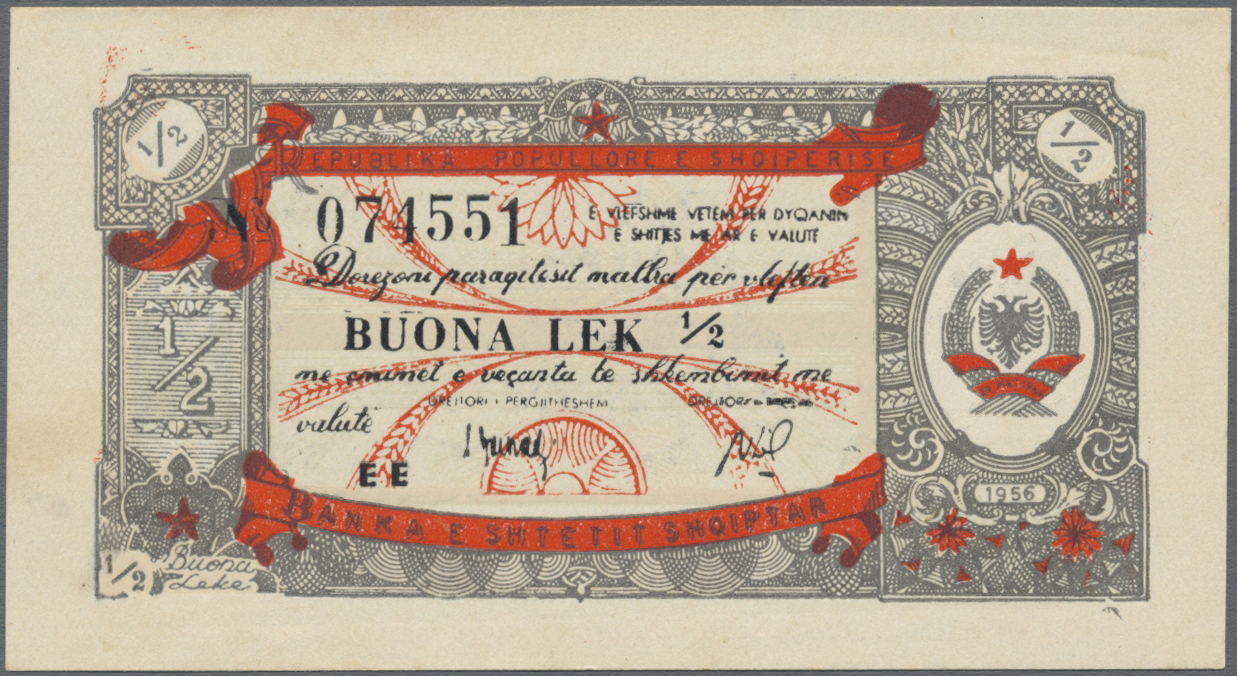 Lot 00013 - Albania / Albanien | Banknoten  -  Auktionshaus Christoph Gärtner GmbH & Co. KG 55th AUCTION - Day 1