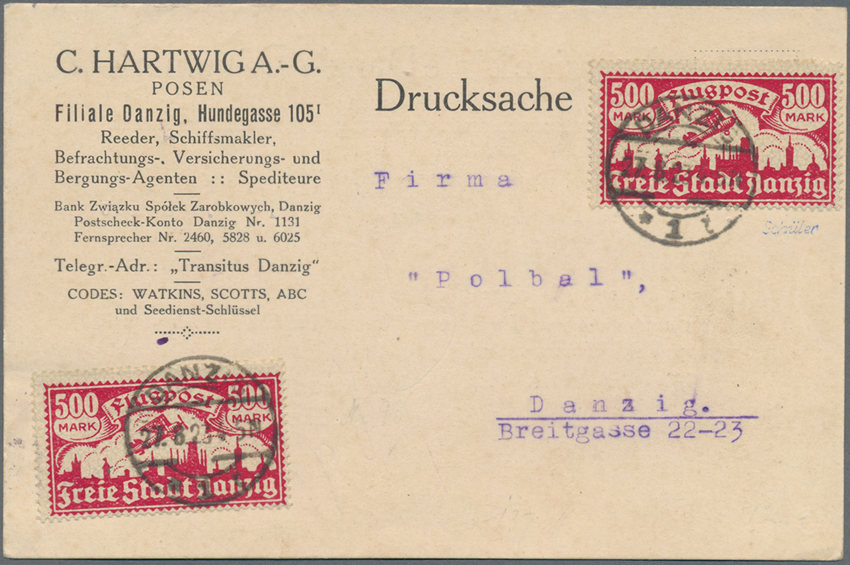 Lot 05862 - danzig  -  Auktionshaus Christoph Gärtner GmbH & Co. KG 58th AUCTION - Day 2