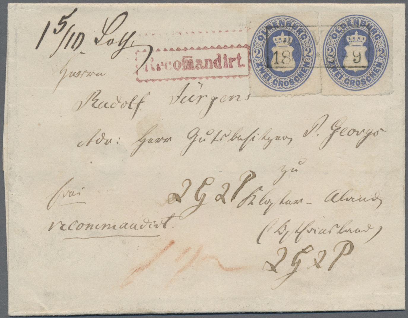 Lot 471 - Oldenburg - Marken und Briefe  -  Auktionshaus Edgar Mohrmann & Co. Internat. Briefmarken-Auktionen GmhH Auction #211  