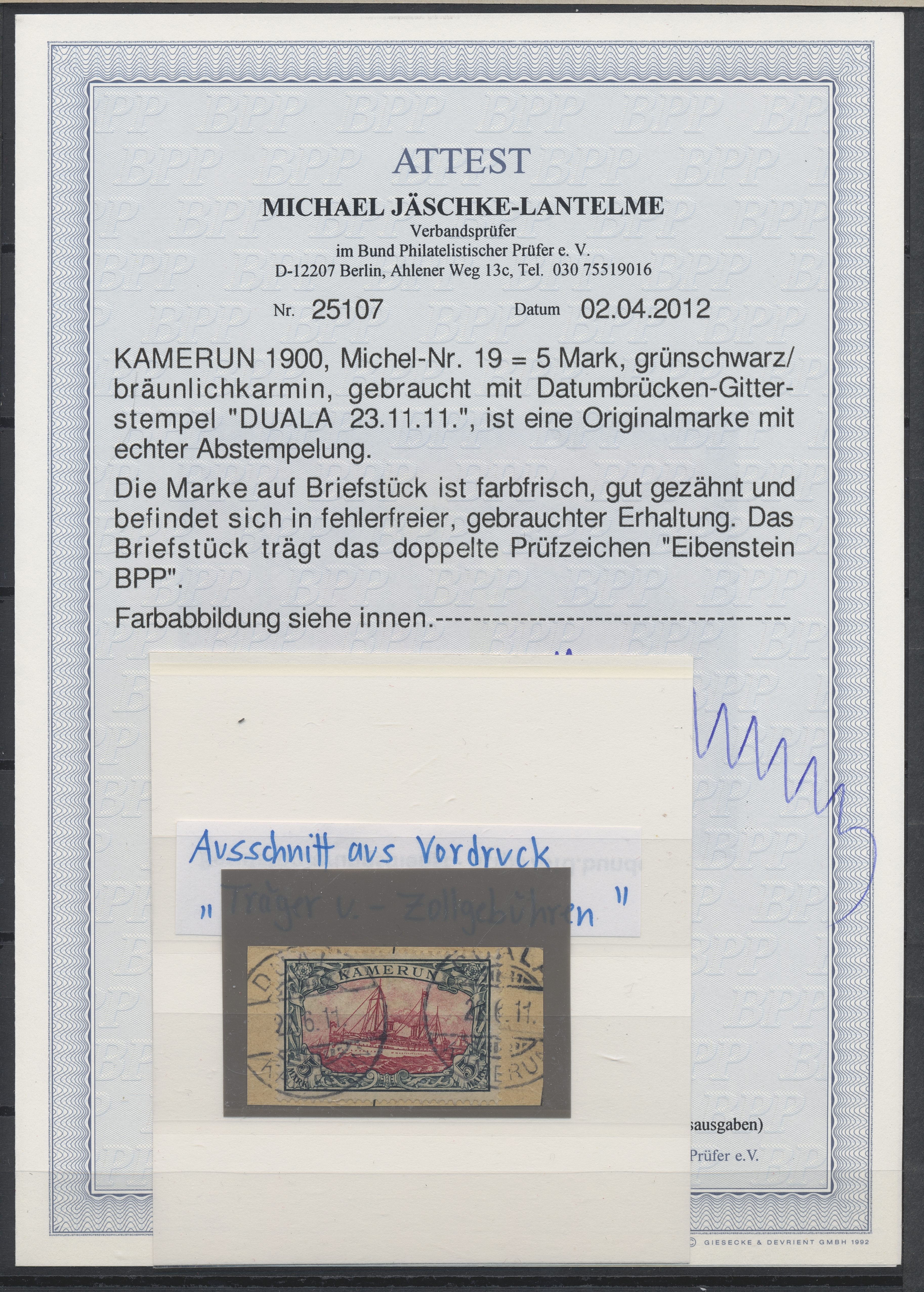Lot 36930 - deutsche kolonien  -  Auktionshaus Christoph Gärtner GmbH & Co. KG Sale #44 Collections Germany