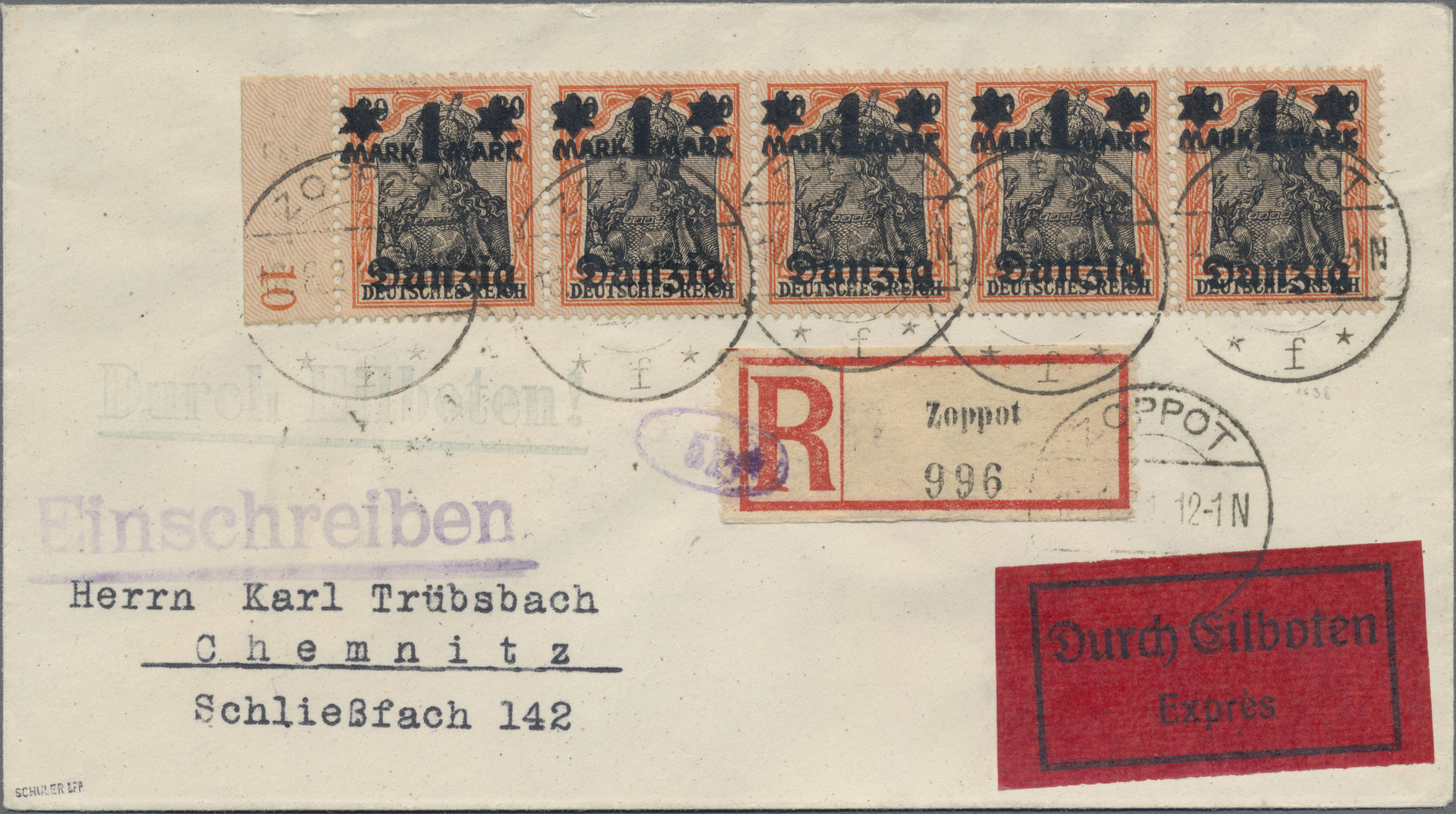 Lot 05832 - danzig - Auktionshaus Christoph Gärtner GmbH & Co. KG 58th AUCTION - Day 2 Lot 05832 - danzig - Auktionshaus Christoph Gärtner GmbH & Co. KG 58th AUCTION - Day 2
