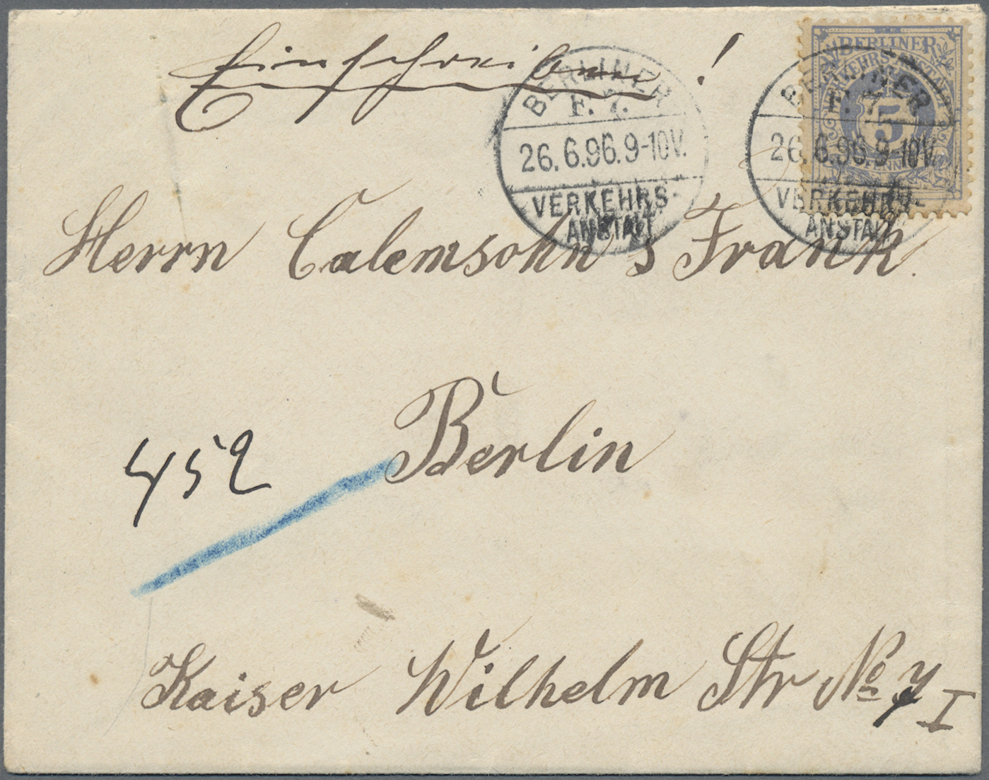 Lot 05329 - Deutsches Reich - Privatpost (Stadtpost) - Auktionshaus Christoph Gärtner GmbH & Co. KG 57th AUCTION - Day 3 Lot 05329 - Deutsches Reich - Privatpost (Stadtpost) - Auktionshaus Christoph Gärtner GmbH & Co. KG 57th AUCTION - Day 3