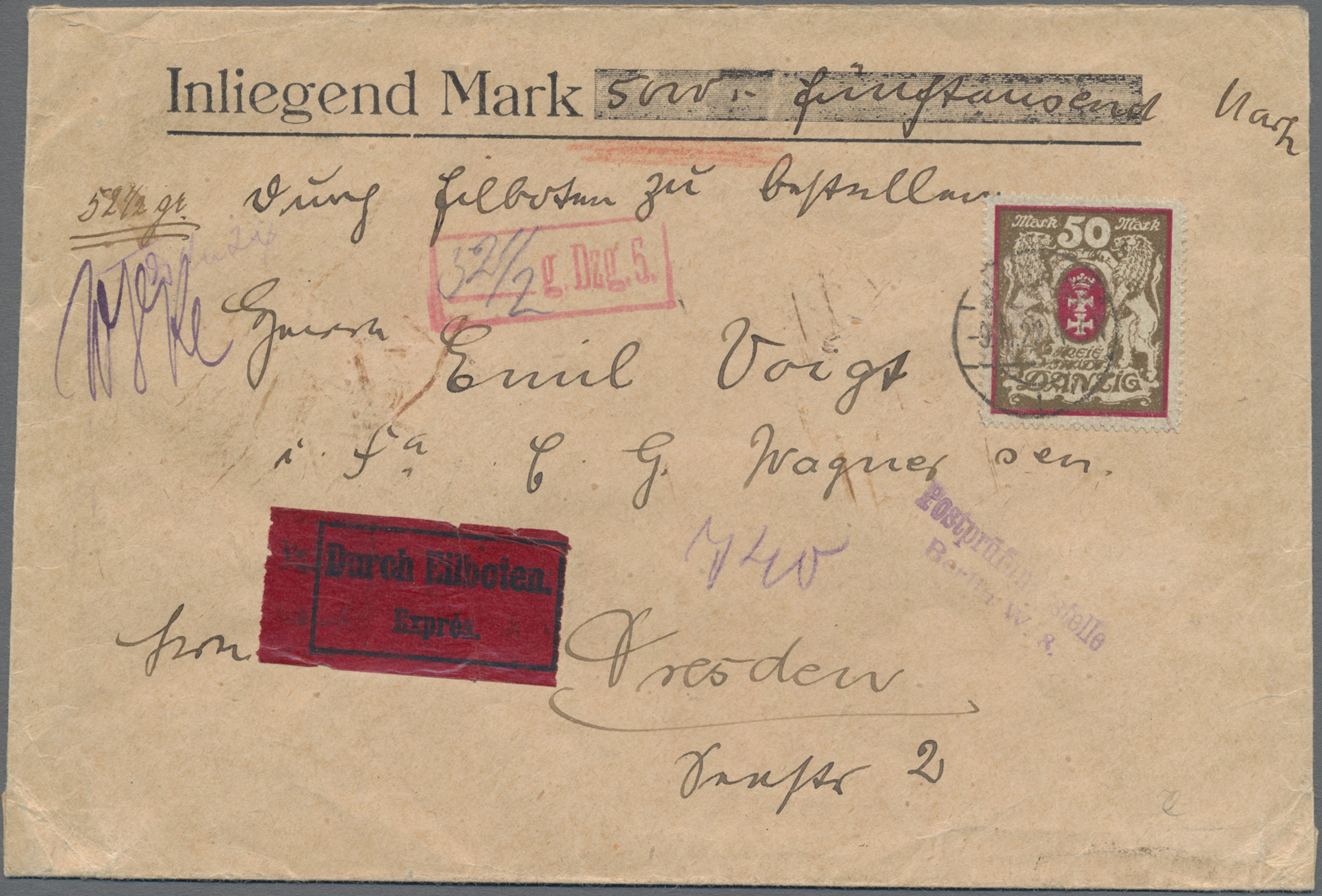Lot 05852 - danzig  -  Auktionshaus Christoph Gärtner GmbH & Co. KG 58th AUCTION - Day 2