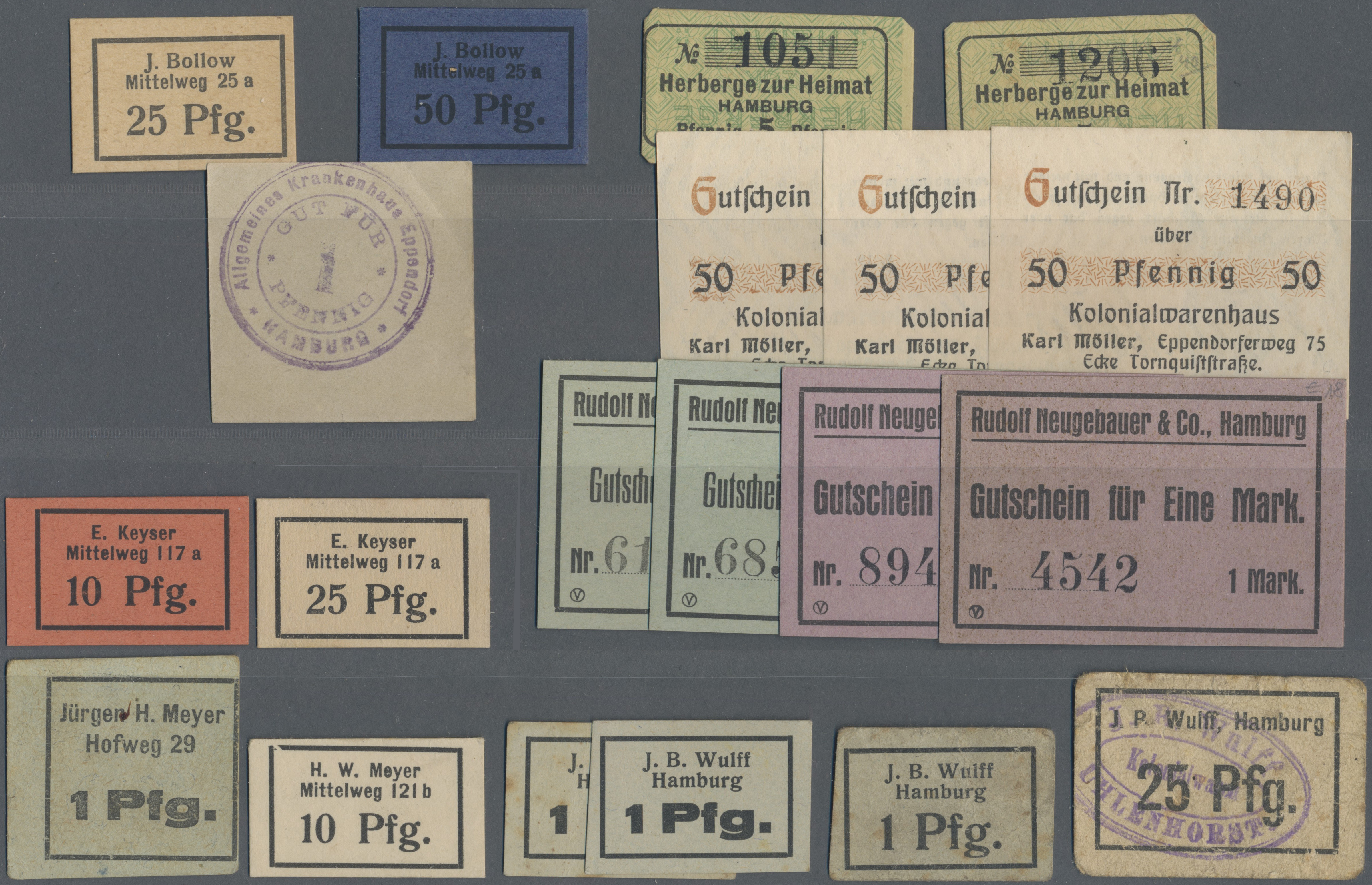 Lot 01837 - Deutschland - Notgeld - Hamburg | Banknoten - Auktionshaus Christoph Gärtner GmbH & Co. KG 58th AUCTION - Day 1 Lot 01837 - Deutschland - Notgeld - Hamburg | Banknoten - Auktionshaus Christoph Gärtner GmbH & Co. KG 58th AUCTION - Day 1