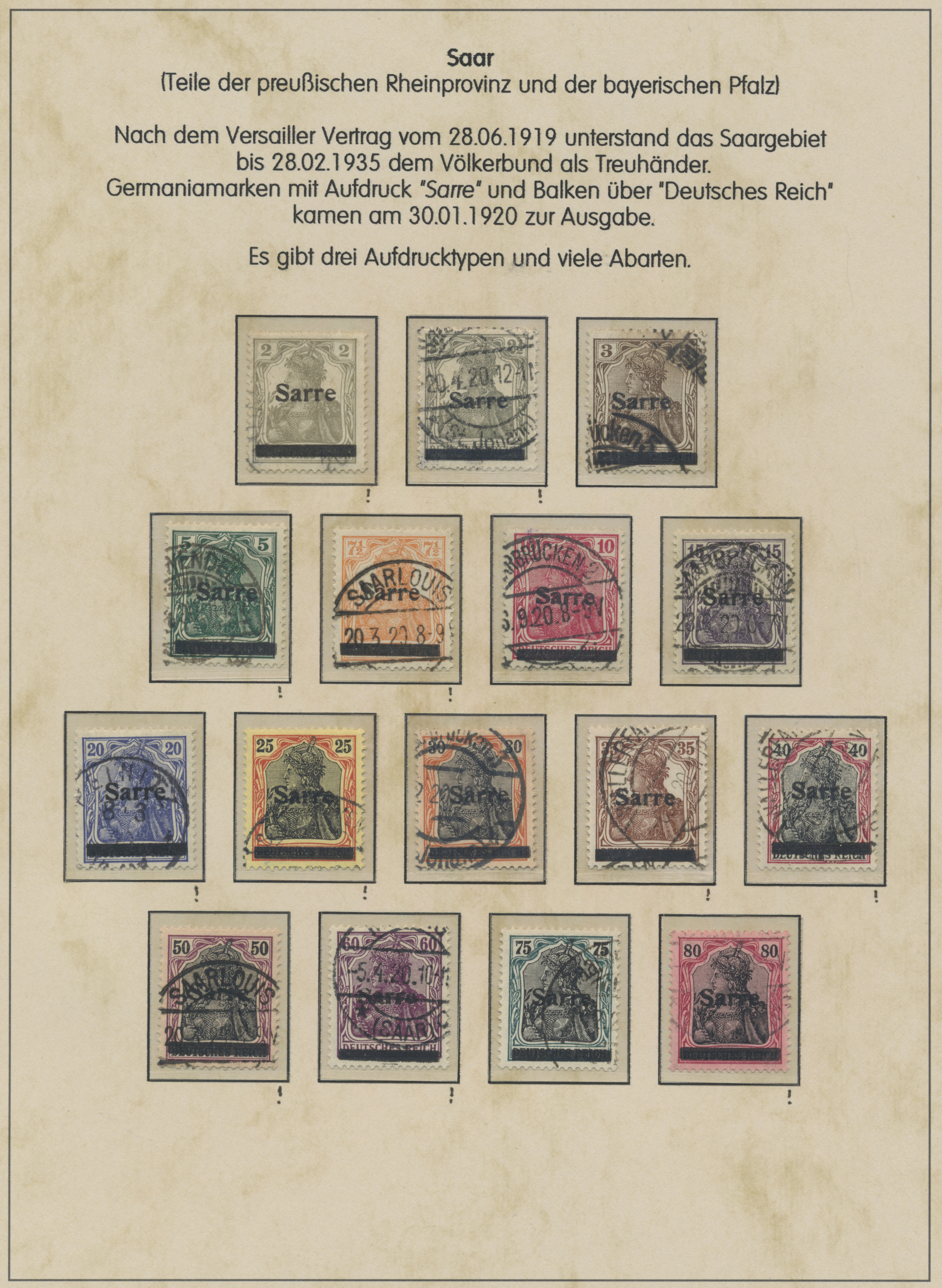 Lot 14509 - Deutsche Abstimmungsgebiete: Saargebiet  -  Auktionshaus Christoph Gärtner GmbH & Co. KG 58th AUCTION - Day 5