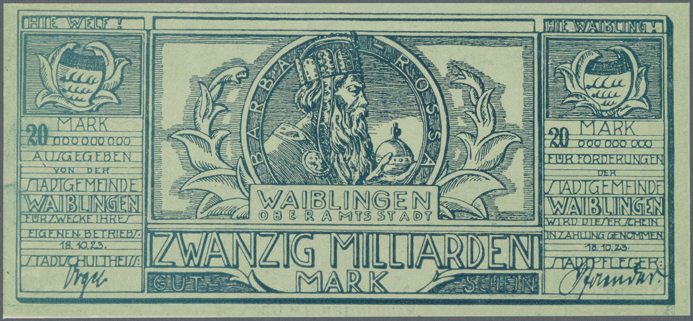 Coin Auction Deutschland Notgeld Wurttemberg Banknoten