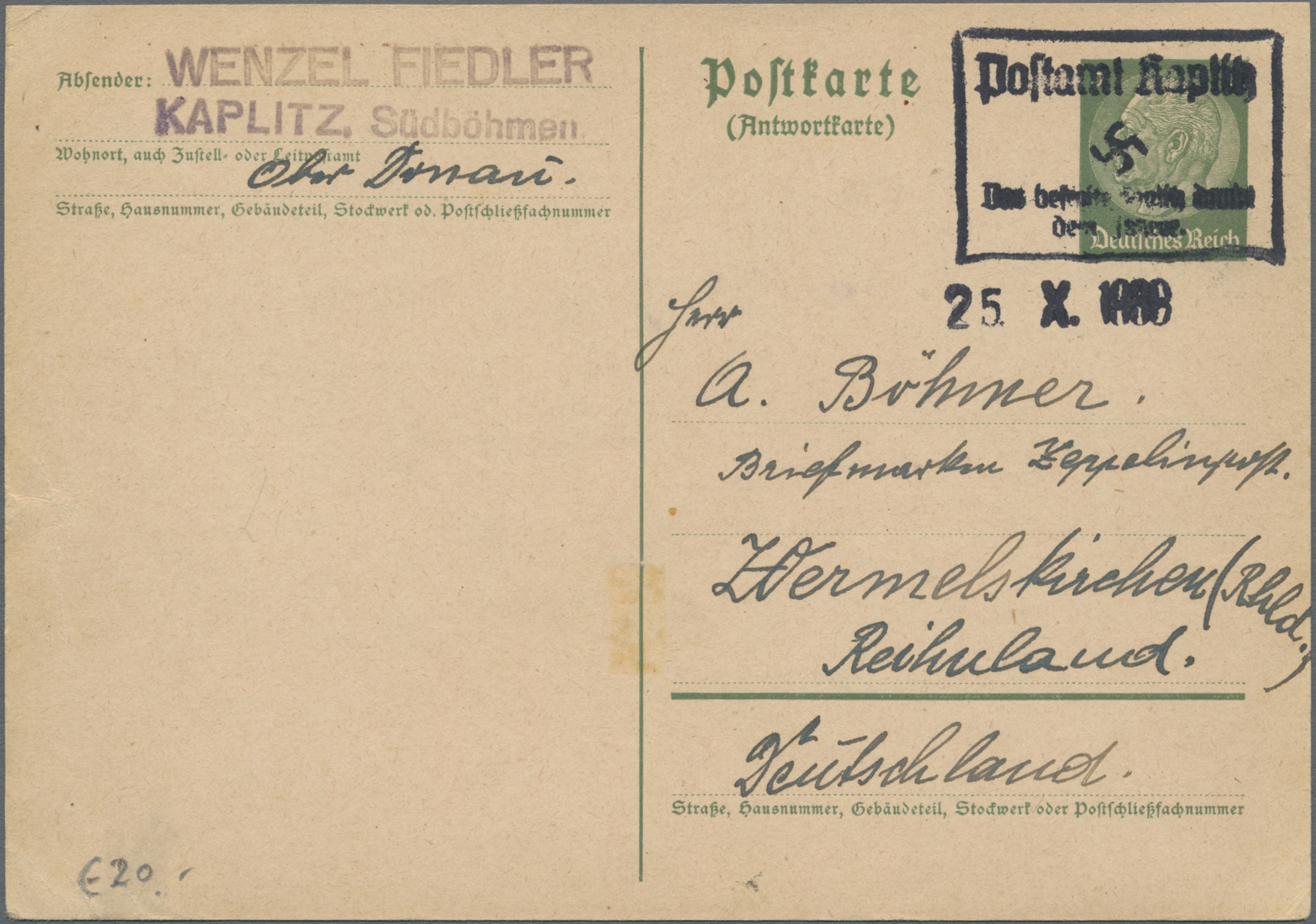 Lot 17834 - sudetenland  -  Auktionshaus Christoph Gärtner GmbH & Co. KG 52nd Auction - Day 6