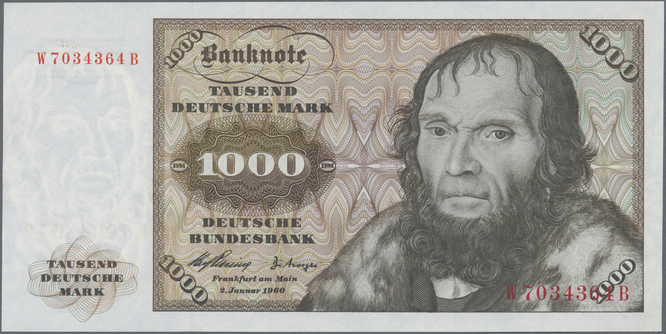 Lot 14537 - Deutschland - Bank Deutscher Länder + Bundesrepublik Deutschland | Banknoten  -  Auktionshaus Christoph Gärtner GmbH & Co. KG 53rd AUCTION - Day 6 Coins & Banknotes