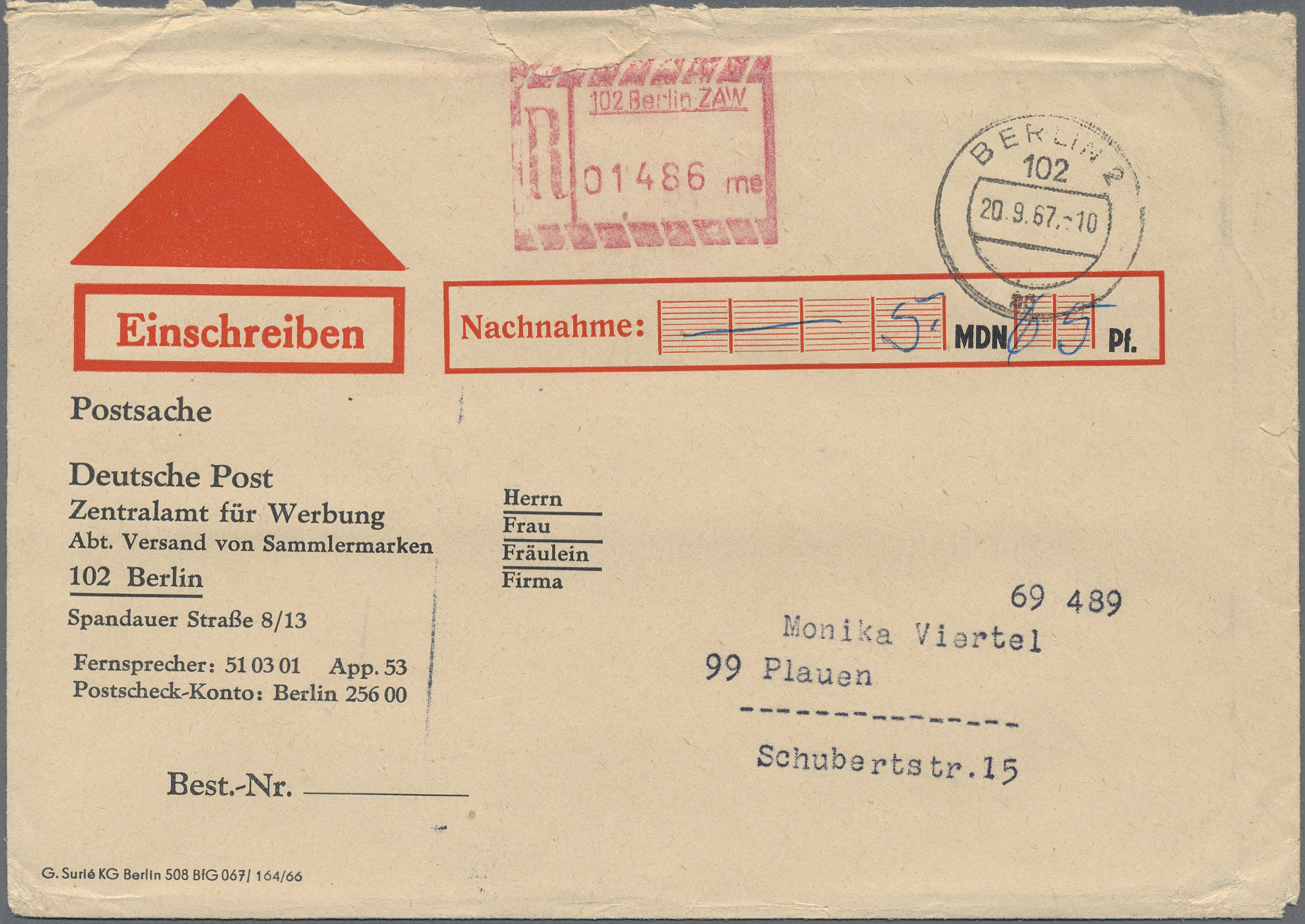Lot 06357 - DDR - Besonderheiten  -  Auktionshaus Christoph Gärtner GmbH & Co. KG 58th AUCTION - Day 2