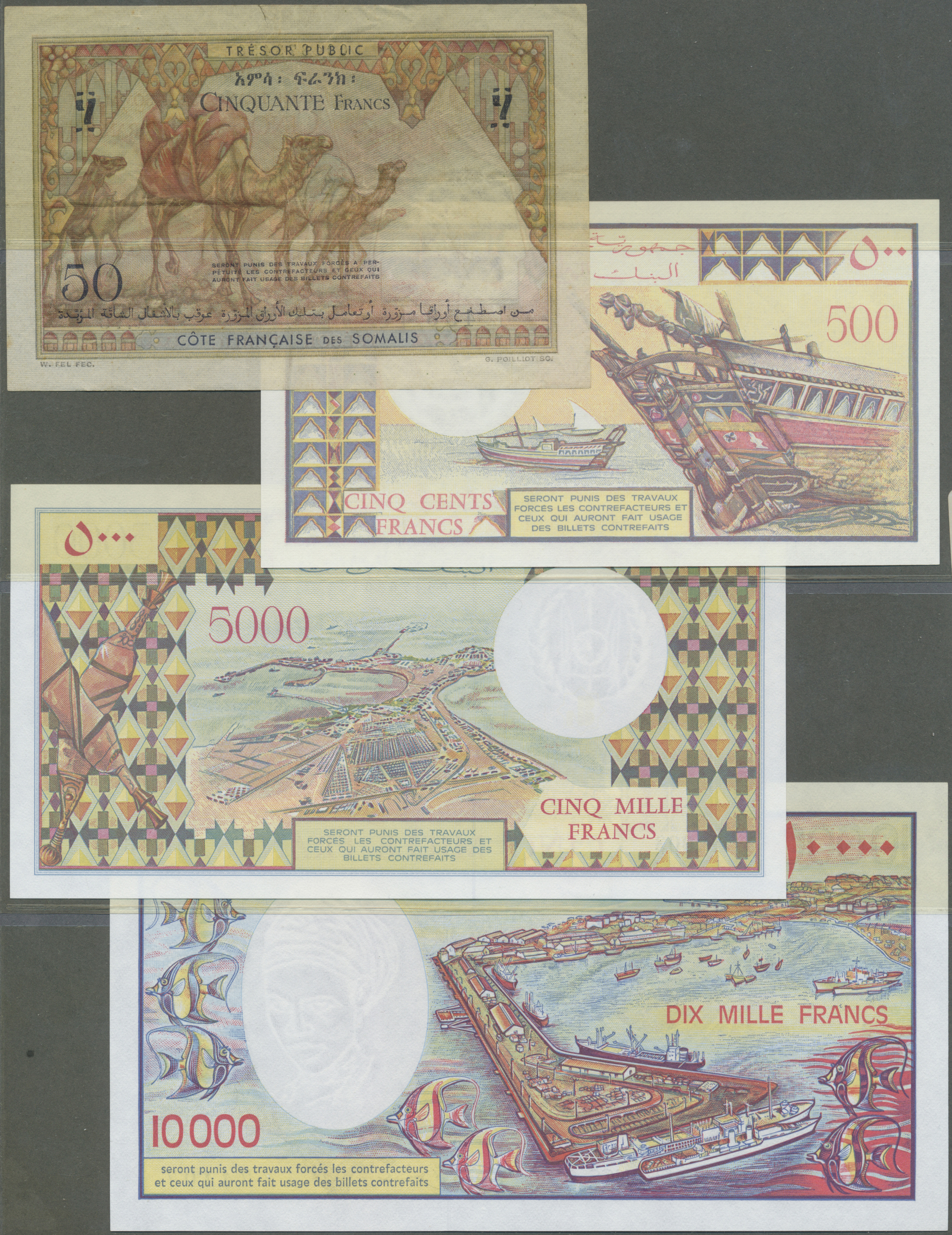 UNC P-44 2002 DJIBOUTI 5,000 5000 Francs