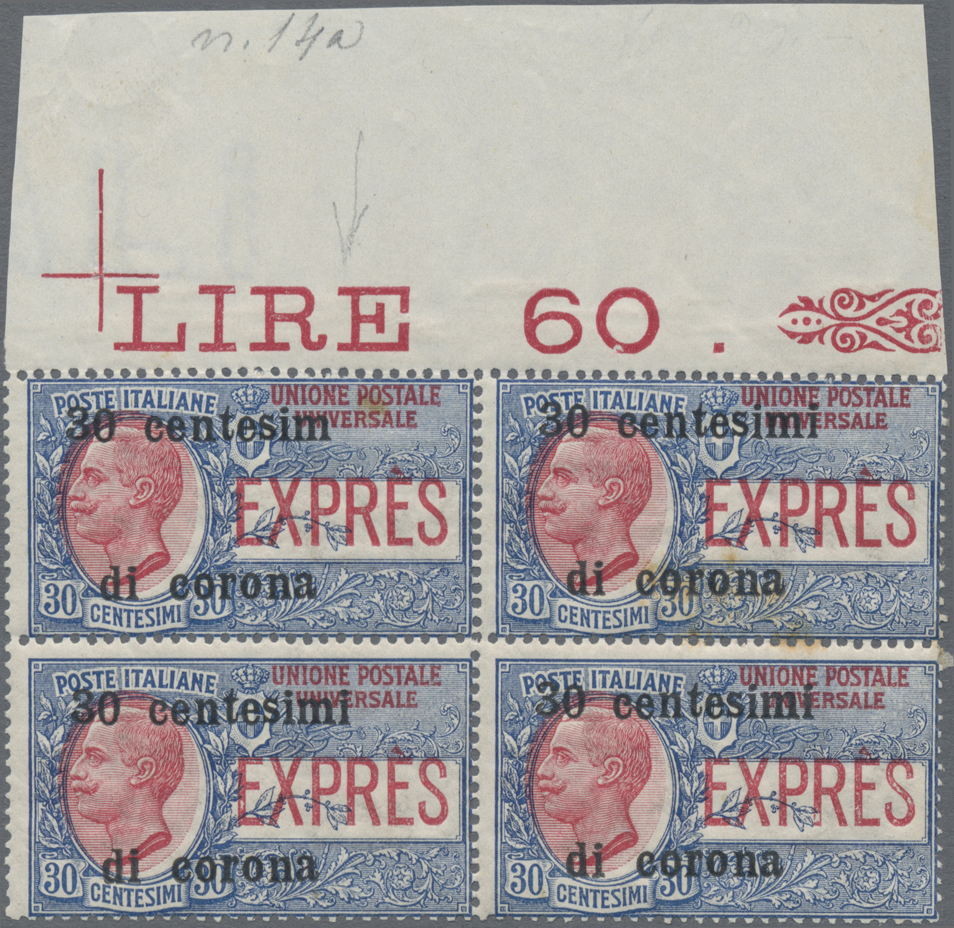 Lot 03505 - Italienische Besetzung 1918/23 - Gemeinschaftsausgabe - Auktionshaus Christoph Gärtner GmbH & Co. KG 57th AUCTION - Day 2 Lot 03505 - Italienische Besetzung 1918/23 - Gemeinschaftsausgabe - Auktionshaus Christoph Gärtner GmbH & Co. KG 57th AUCTION - Day 2