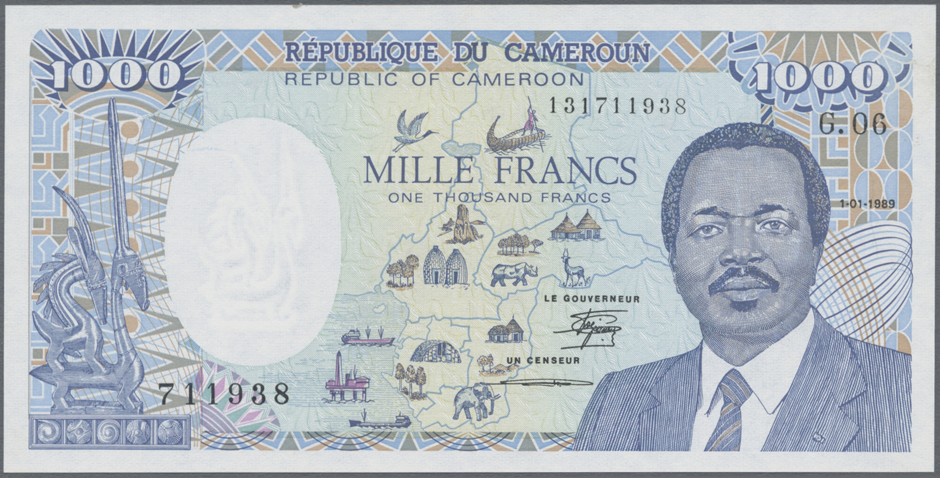Lot 00250 - Cameroon / Kamerun | Banknoten  -  Auktionshaus Christoph Gärtner GmbH & Co. KG 56th AUCTION - Day 1