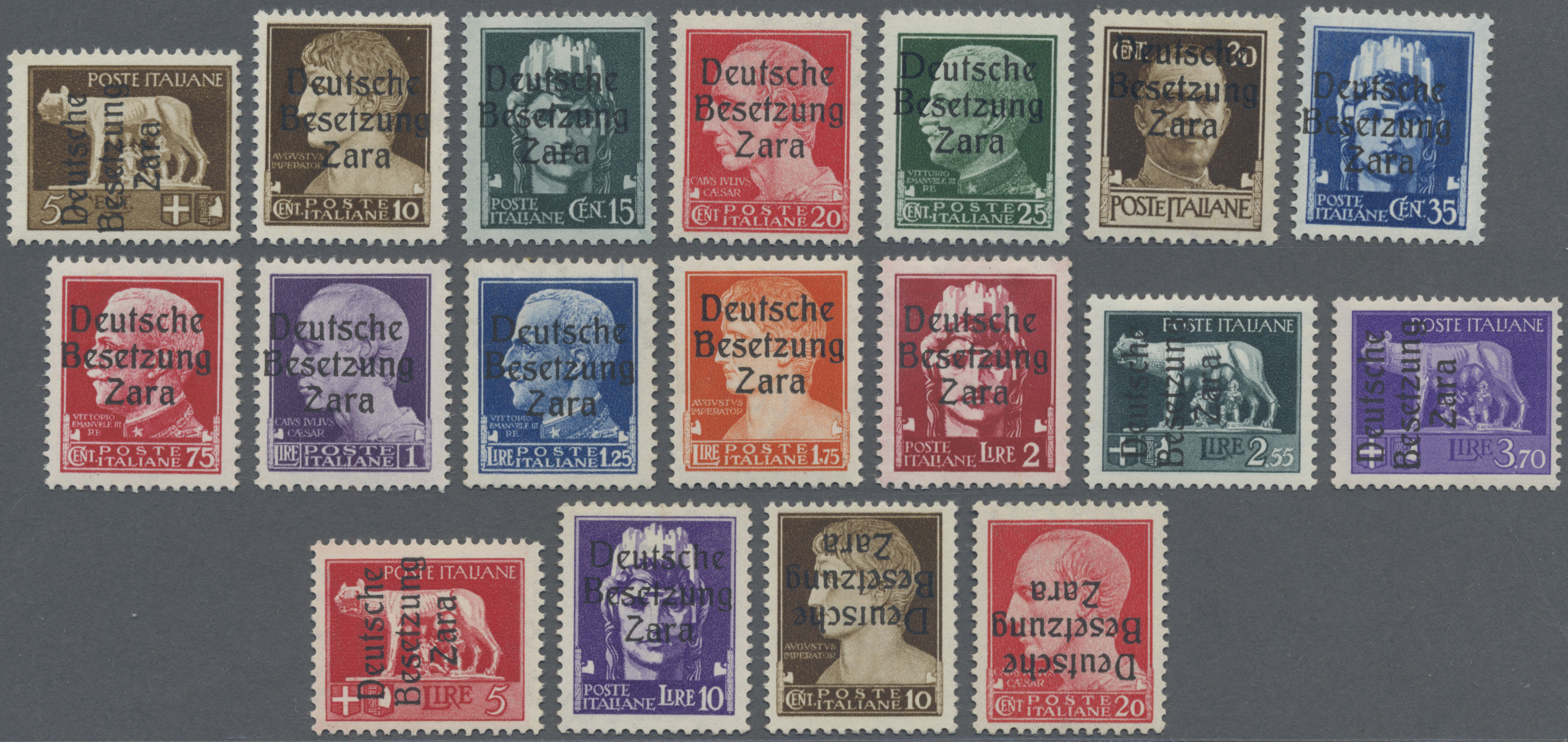 Lot 06132 - Dt. Besetzung II WK - Zara - Auktionshaus Christoph Gärtner GmbH & Co. KG 57th AUCTION - Day 3 Lot 06132 - Dt. Besetzung II WK - Zara - Auktionshaus Christoph Gärtner GmbH & Co. KG 57th AUCTION - Day 3
