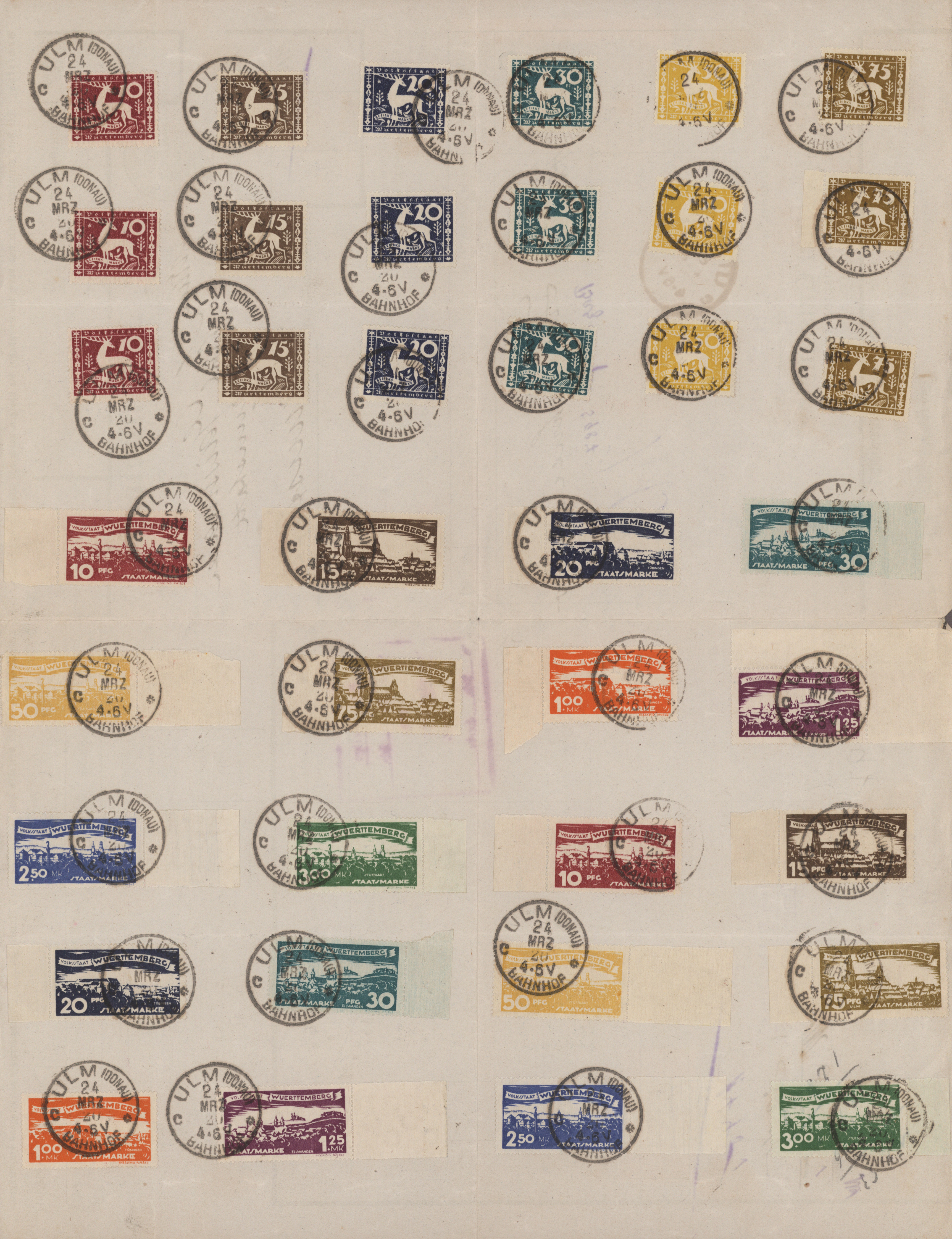 Lot 10384 - Württemberg - Marken und Briefe  -  Auktionshaus Christoph Gärtner GmbH & Co. KG 57th AUCTION - Day 5