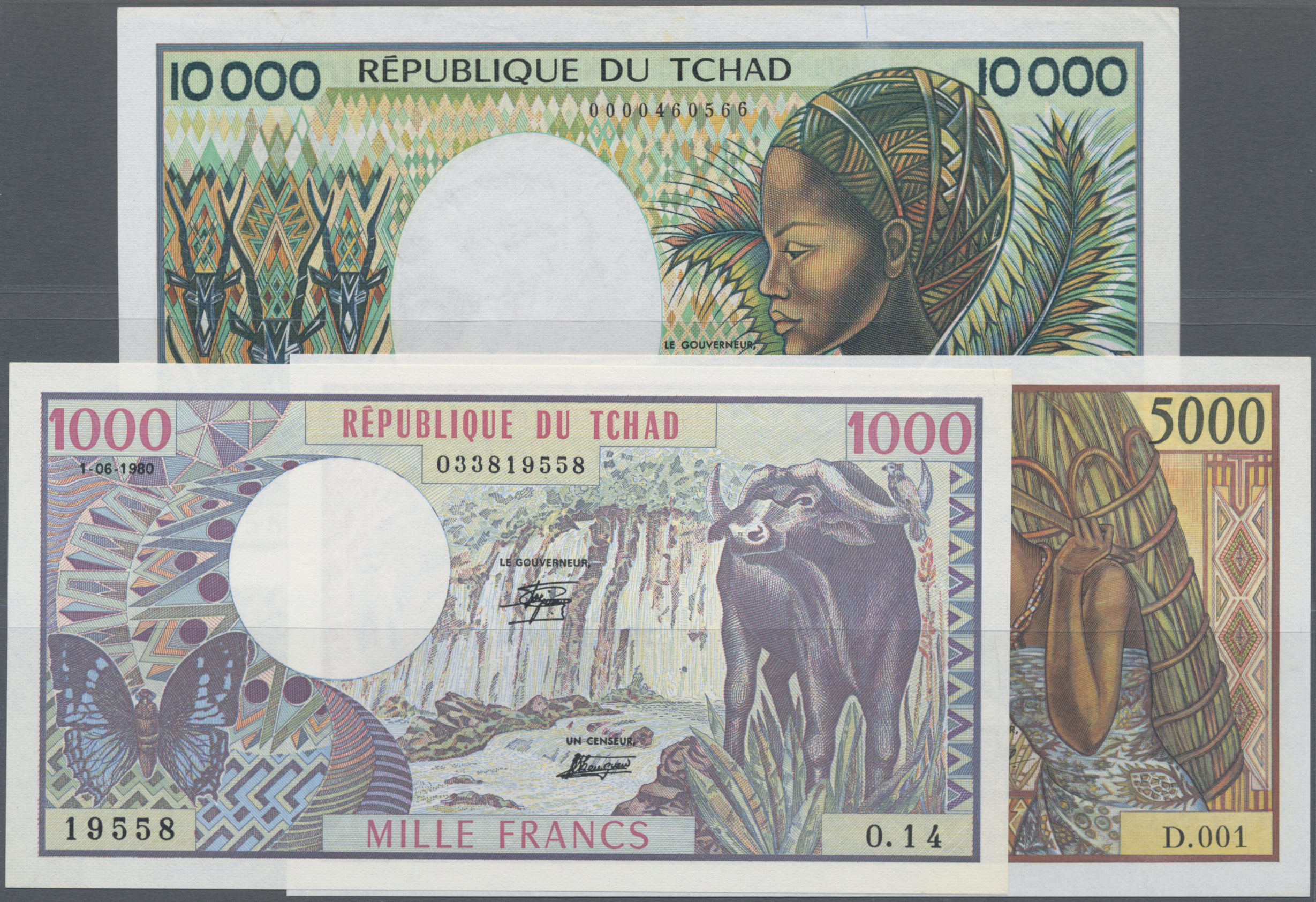 Lot 00285 - Chad / Tschad | Banknoten - Auktionshaus Christoph Gärtner GmbH & Co. KG 56th AUCTION - Day 1 Lot 00285 - Chad / Tschad | Banknoten - Auktionshaus Christoph Gärtner GmbH & Co. KG 56th AUCTION - Day 1