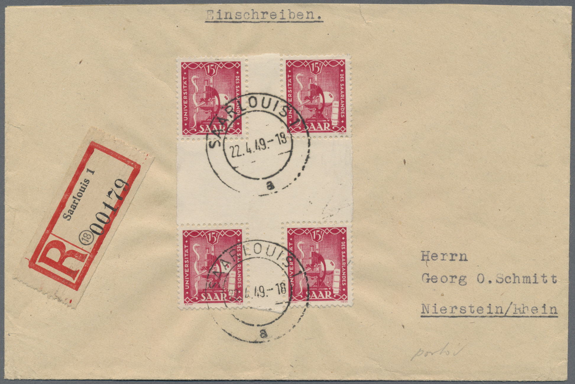 Lot 1893 - Saarland (1947/56) - Auktionshaus Edgar Mohrmann & Co. Internat. Briefmarken-Auktionen GmhH Auction #211 Lot 1893 - Saarland (1947/56) - Auktionshaus Edgar Mohrmann & Co. Internat. Briefmarken-Auktionen GmhH Auction #211
