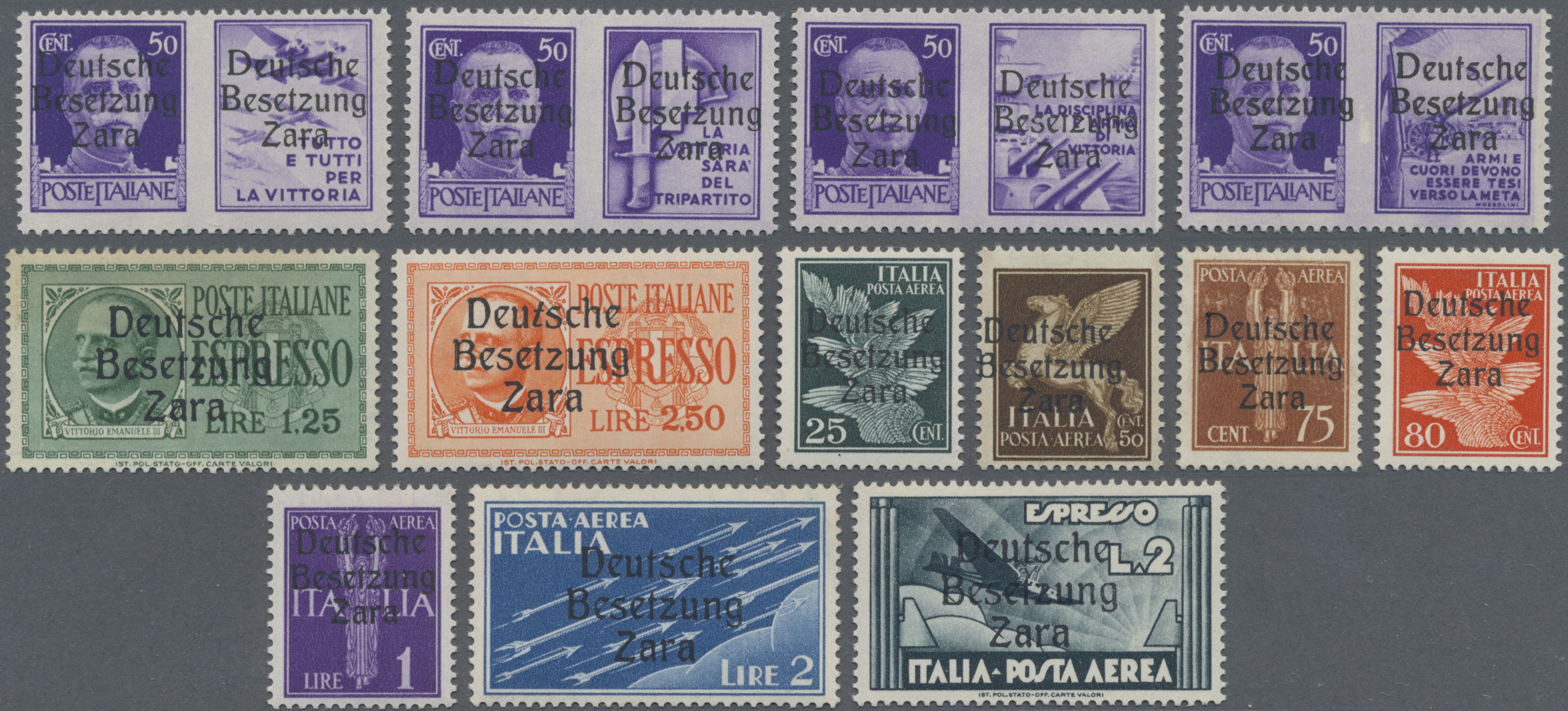 Lot 06044 - Dt. Besetzung II WK - Zara - Auktionshaus Christoph Gärtner GmbH & Co. KG 58th AUCTION - Day 2 Lot 06044 - Dt. Besetzung II WK - Zara - Auktionshaus Christoph Gärtner GmbH & Co. KG 58th AUCTION - Day 2