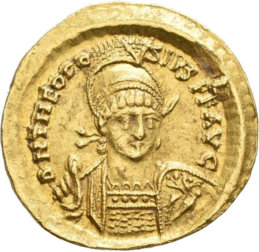 Lot 13028 - Theodosius II. (402 - 450) | Antike - Rom - Kaiserzeit - Ostreich  -  Auktionshaus Christoph Gärtner GmbH & Co. KG 53rd AUCTION - Day 6 Coins/Banknotes