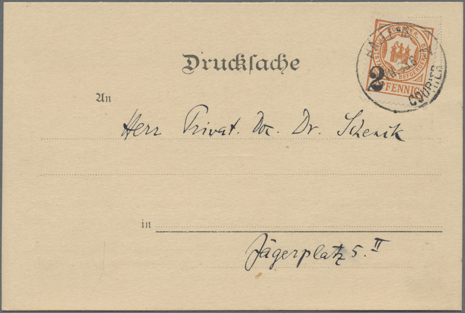 Lot 05372 - Deutsches Reich - Privatpost (Stadtpost) - Auktionshaus Christoph Gärtner GmbH & Co. KG 57th AUCTION - Day 3 Lot 05372 - Deutsches Reich - Privatpost (Stadtpost) - Auktionshaus Christoph Gärtner GmbH & Co. KG 57th AUCTION - Day 3