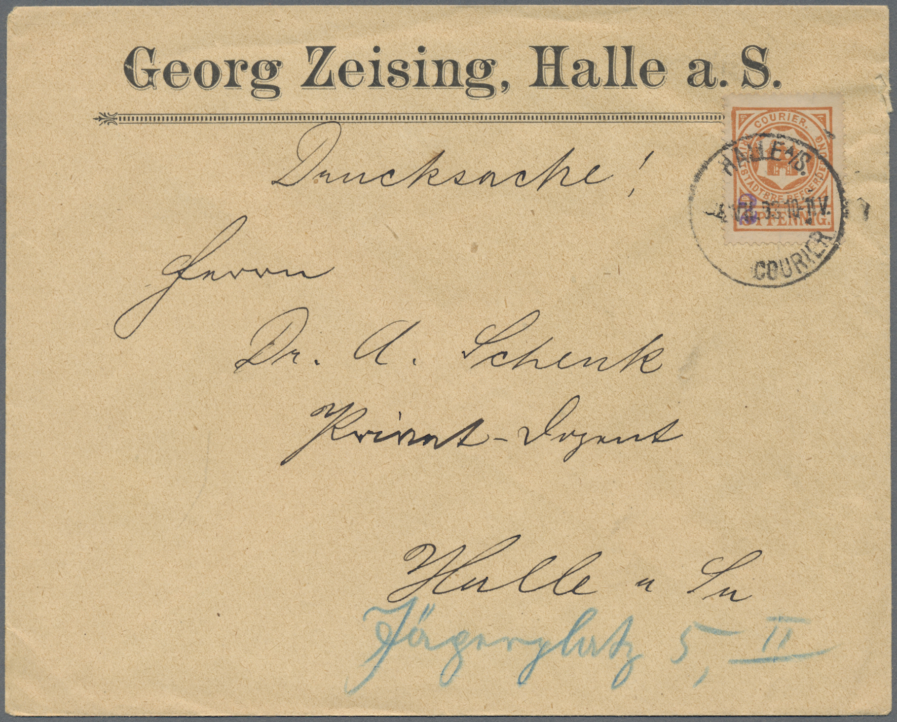 Lot 05373 - Deutsches Reich - Privatpost (Stadtpost) - Auktionshaus Christoph Gärtner GmbH & Co. KG 57th AUCTION - Day 3 Lot 05373 - Deutsches Reich - Privatpost (Stadtpost) - Auktionshaus Christoph Gärtner GmbH & Co. KG 57th AUCTION - Day 3