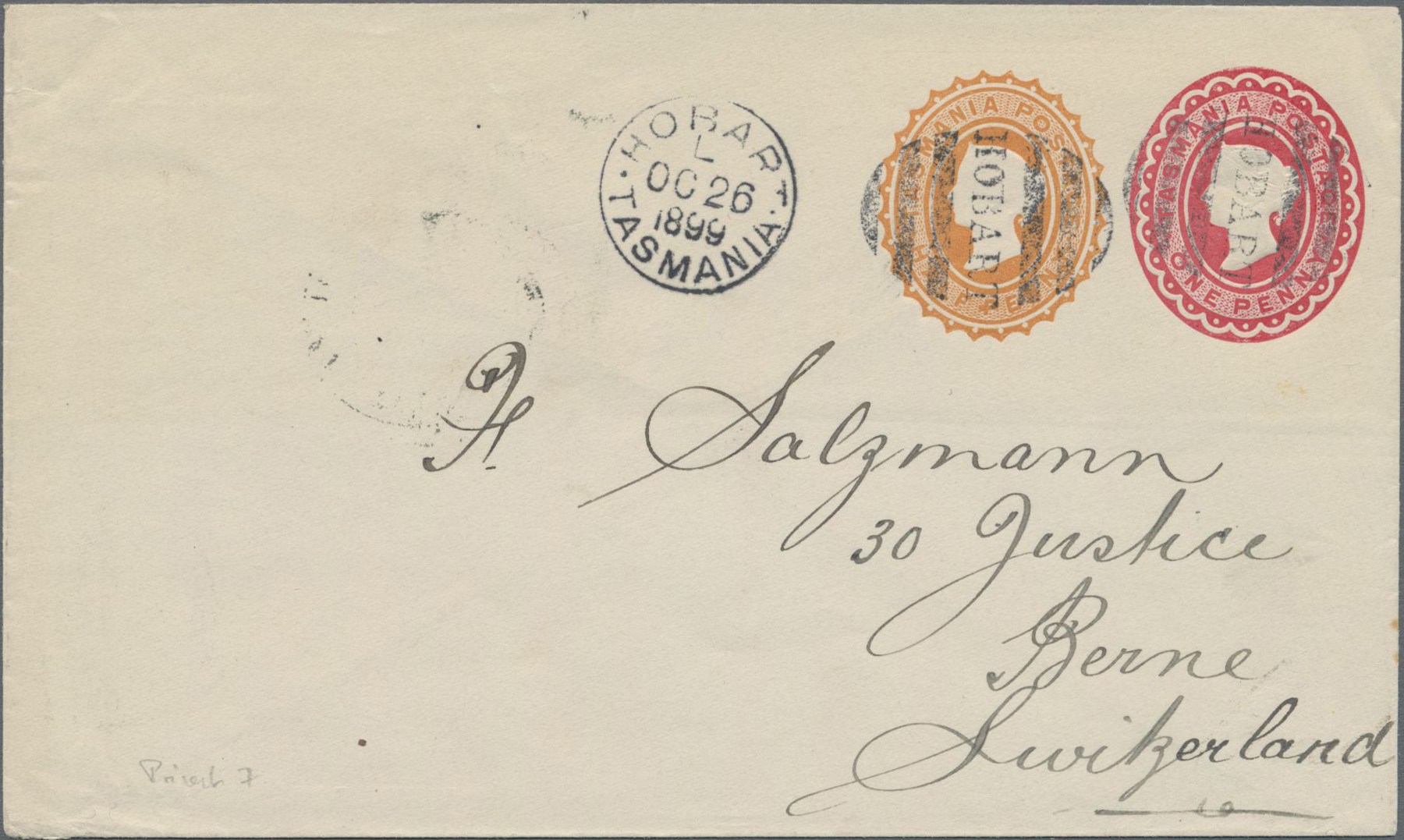 Lot 01336 - Tasmanien - Ganzsachen - Auktionshaus Christoph Gärtner GmbH & Co. KG 53rd AUCTION - Day 2 Overseas, Europe Lot 01336 - Tasmanien - Ganzsachen - Auktionshaus Christoph Gärtner GmbH & Co. KG 53rd AUCTION - Day 2 Overseas, Europe