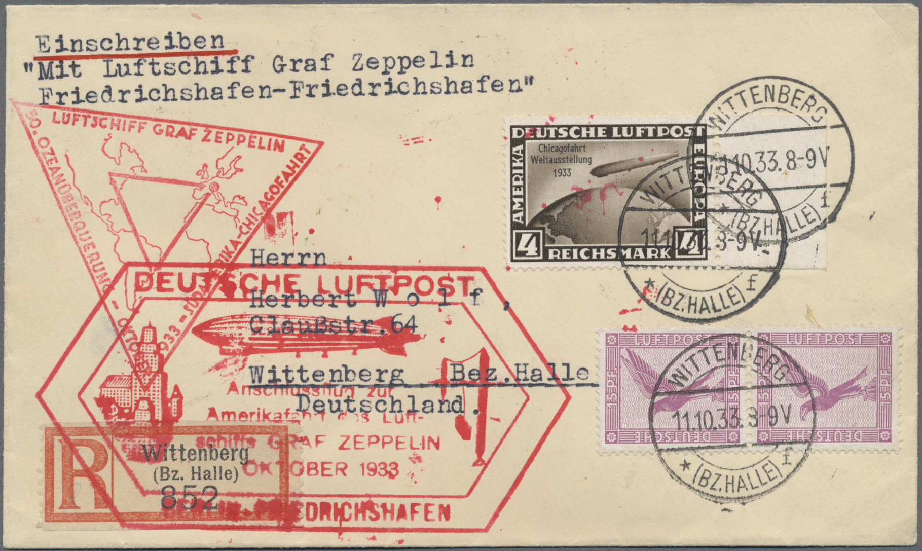 Lot 03335 - zeppelinpost deutschland  -  Auktionshaus Christoph Gärtner GmbH & Co. KG 55th AUCTION - Day 2