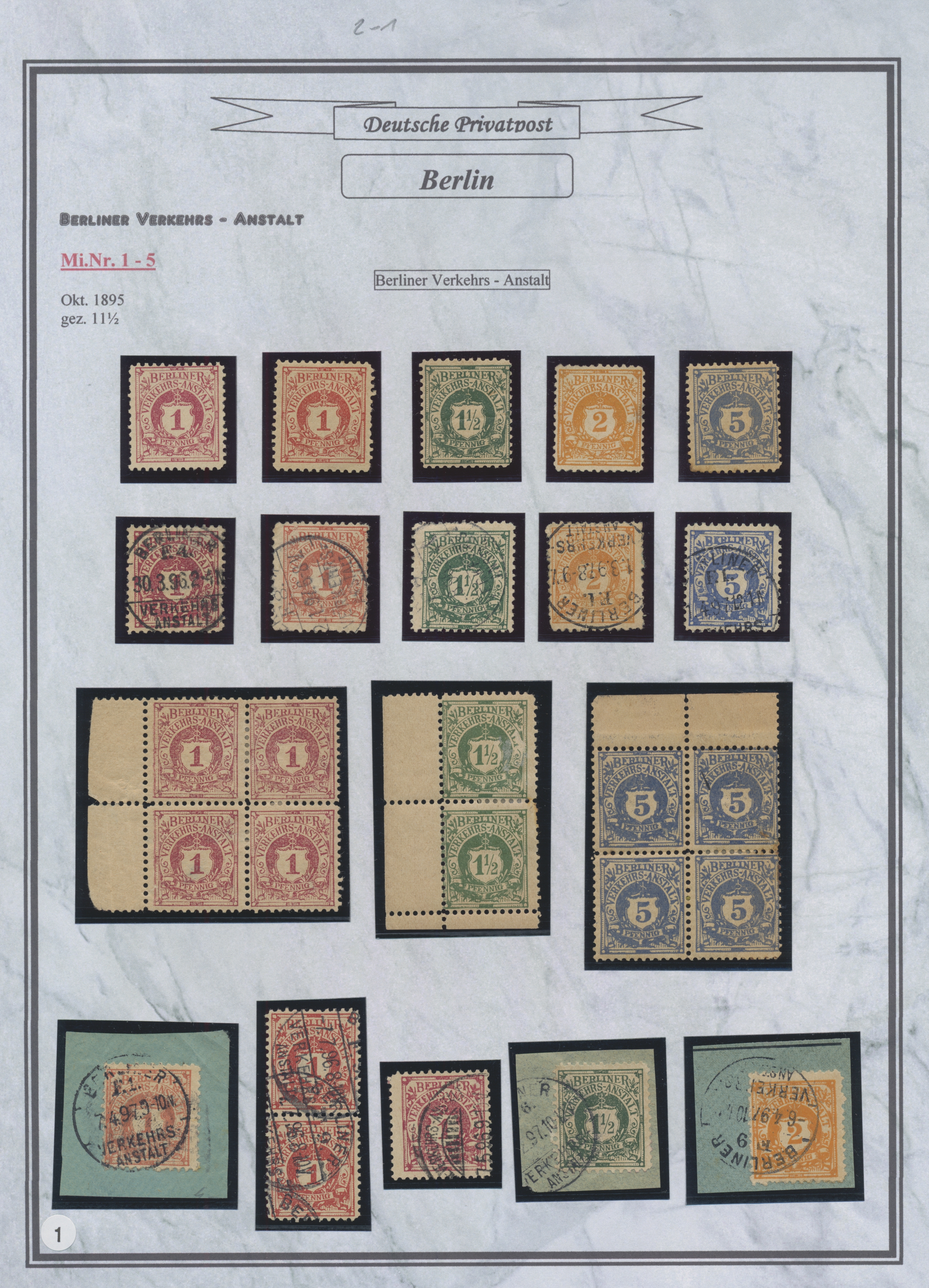 Lot 10818 - Deutsches Reich - Privatpost (Stadtpost)  -  Auktionshaus Christoph Gärtner GmbH & Co. KG 57th AUCTION - Day 5