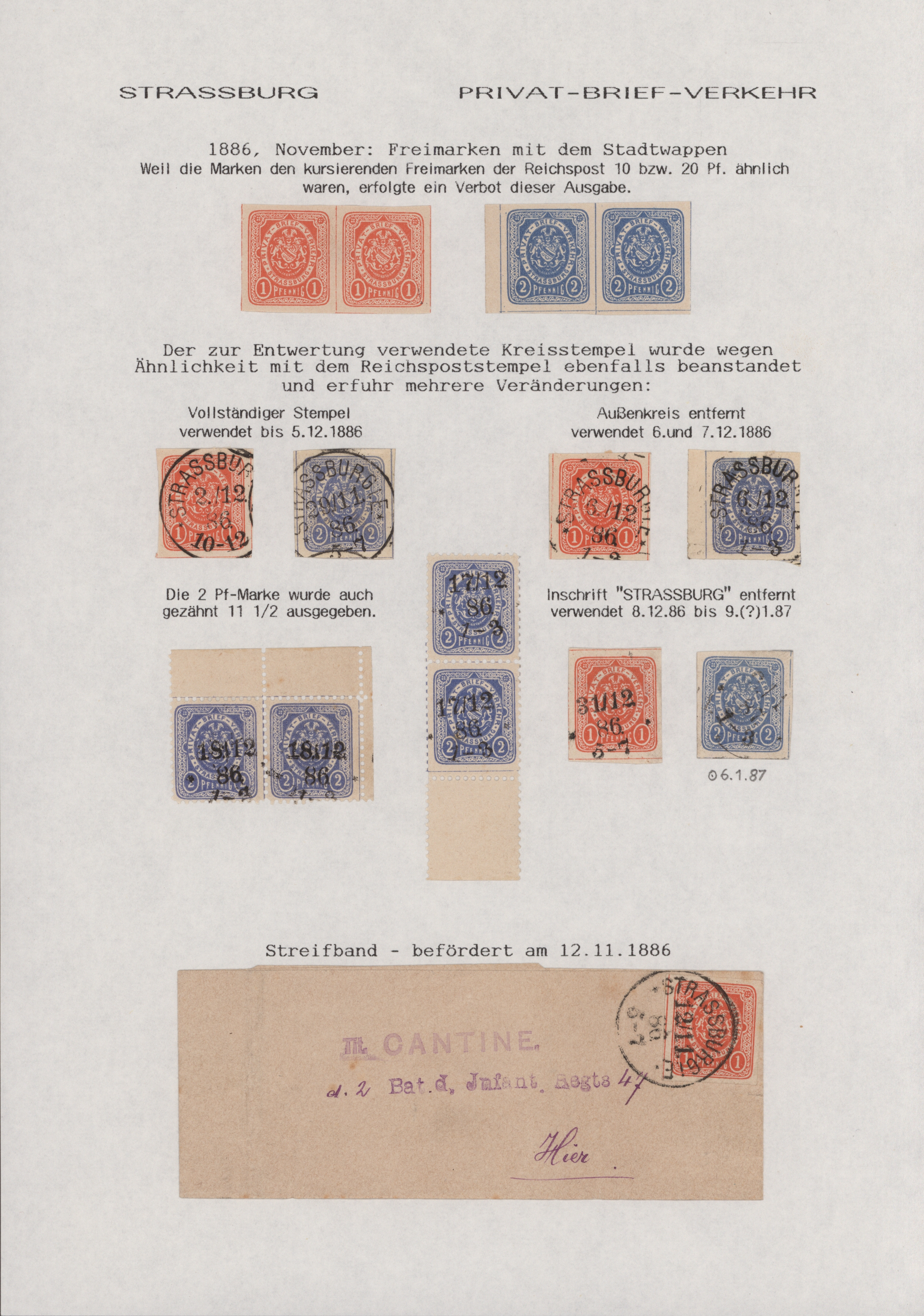Lot 10788 - Deutsches Reich - Privatpost (Stadtpost) - Auktionshaus Christoph Gärtner GmbH & Co. KG 57th AUCTION - Day 5 Lot 10788 - Deutsches Reich - Privatpost (Stadtpost) - Auktionshaus Christoph Gärtner GmbH & Co. KG 57th AUCTION - Day 5