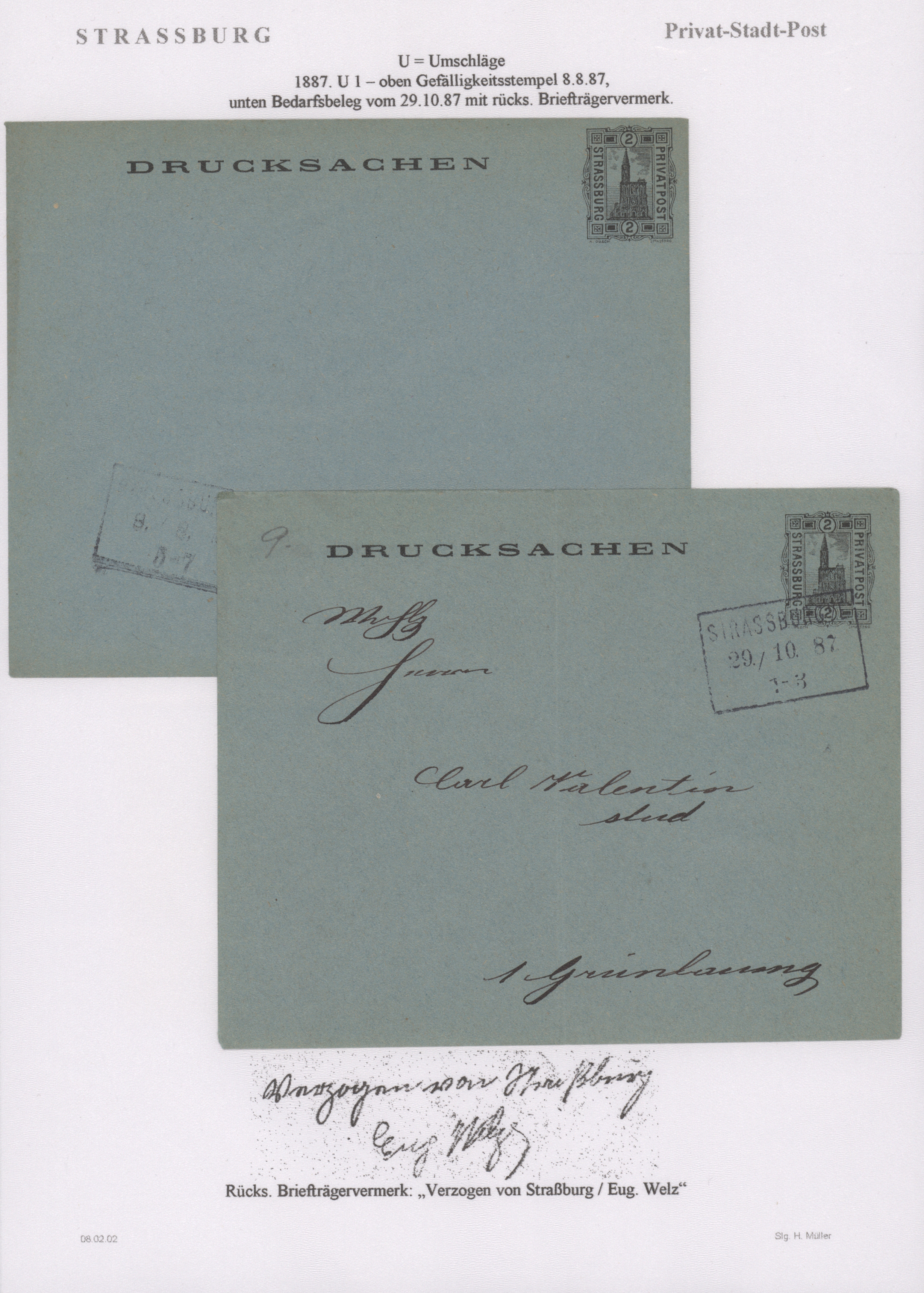 Lot 10787 - Deutsches Reich - Privatpost (Stadtpost) - Auktionshaus Christoph Gärtner GmbH & Co. KG 57th AUCTION - Day 5 Lot 10787 - Deutsches Reich - Privatpost (Stadtpost) - Auktionshaus Christoph Gärtner GmbH & Co. KG 57th AUCTION - Day 5
