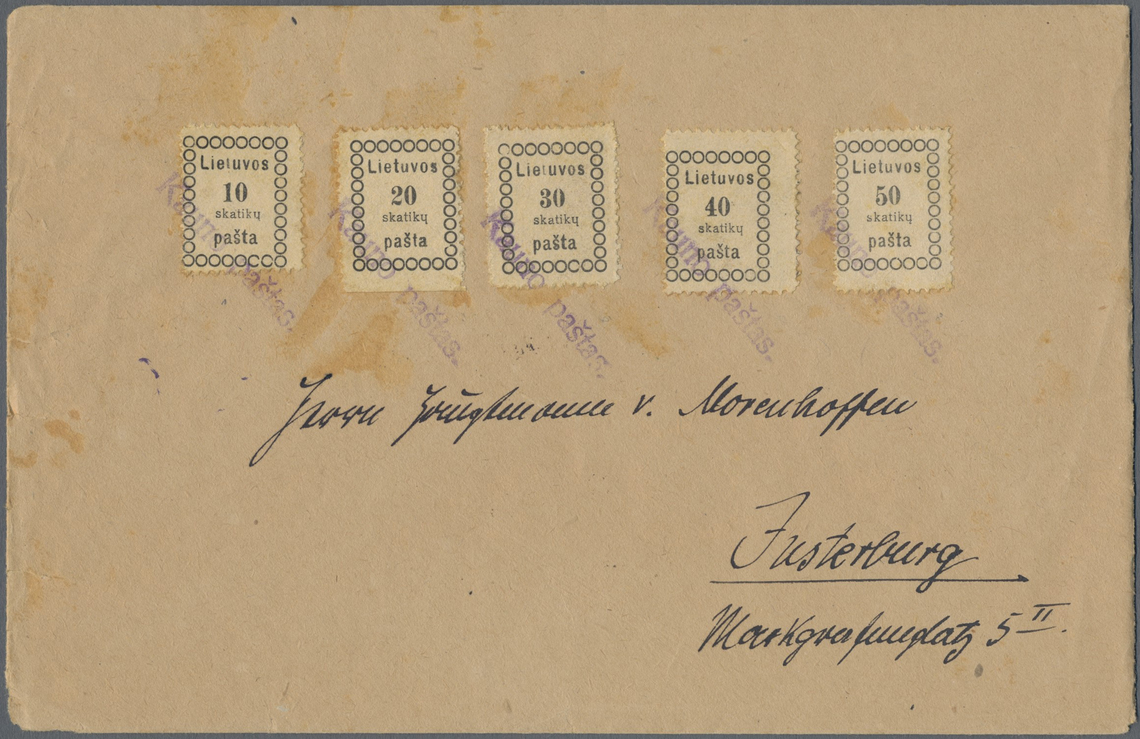 Lot 03743 - litauen  -  Auktionshaus Christoph Gärtner GmbH & Co. KG 57th AUCTION - Day 2