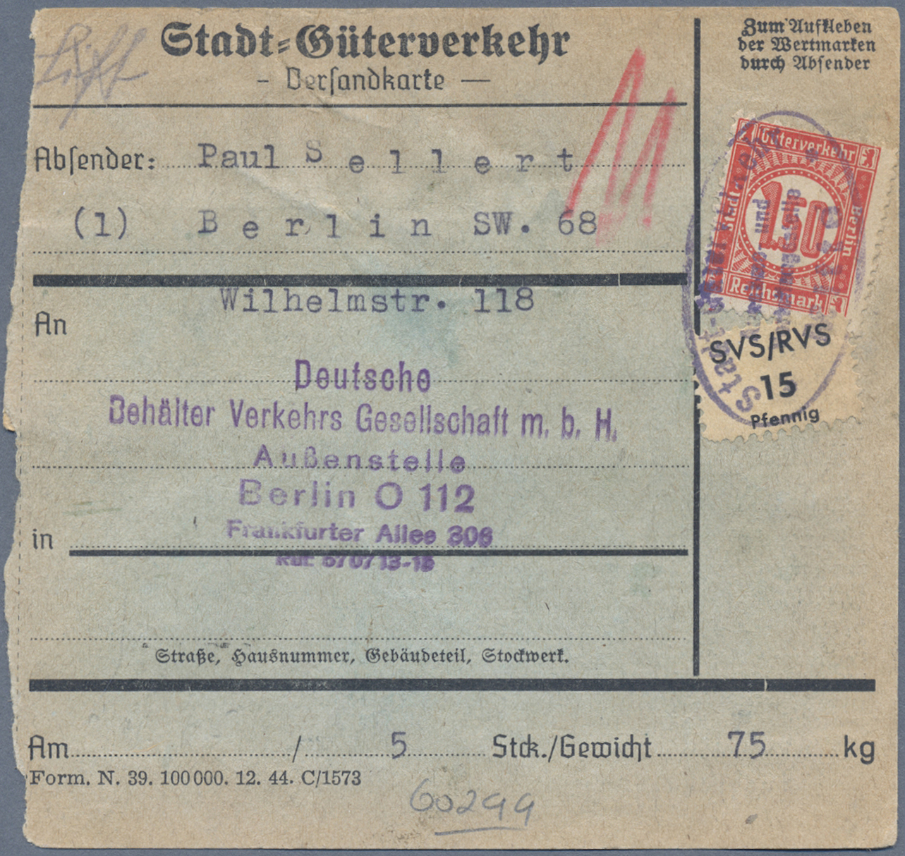 Lot 05340 - Deutsches Reich - Privatpost (Stadtpost) - Auktionshaus Christoph Gärtner GmbH & Co. KG 57th AUCTION - Day 3 Lot 05340 - Deutsches Reich - Privatpost (Stadtpost) - Auktionshaus Christoph Gärtner GmbH & Co. KG 57th AUCTION - Day 3