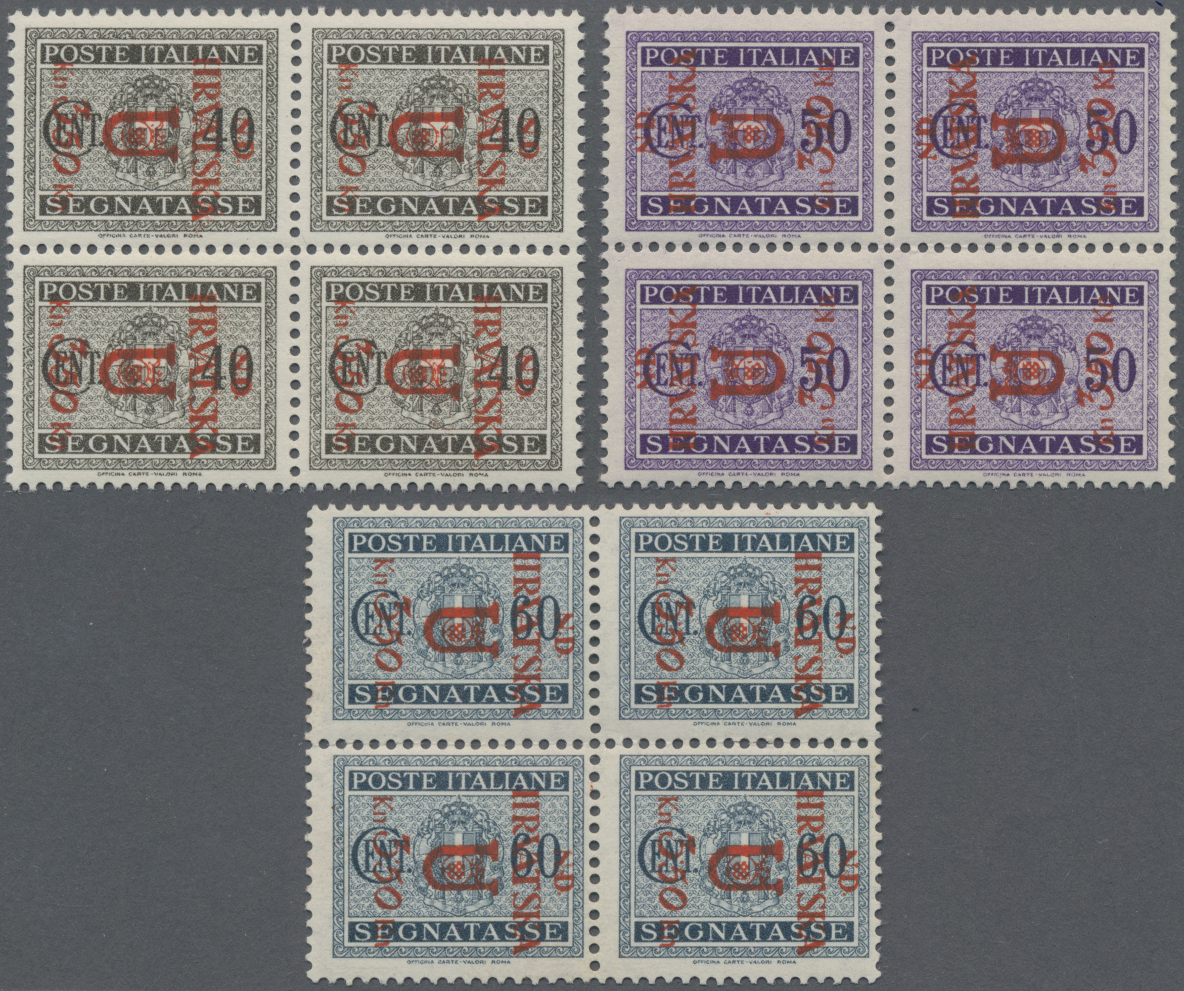 Lot 03682 - Kroatien - Lokalausgaben: Dalmatien - Auktionshaus Christoph Gärtner GmbH & Co. KG 57th AUCTION - Day 2 Lot 03682 - Kroatien - Lokalausgaben: Dalmatien - Auktionshaus Christoph Gärtner GmbH & Co. KG 57th AUCTION - Day 2