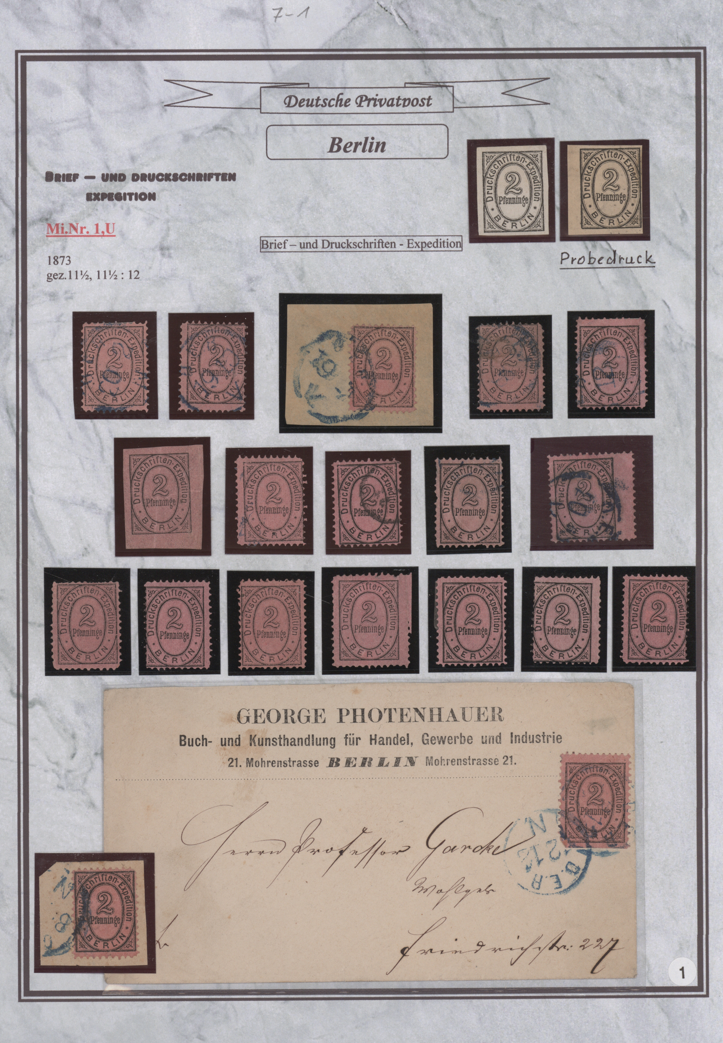 Lot 10774 - Deutsches Reich - Privatpost (Stadtpost) - Auktionshaus Christoph Gärtner GmbH & Co. KG 57th AUCTION - Day 5 Lot 10774 - Deutsches Reich - Privatpost (Stadtpost) - Auktionshaus Christoph Gärtner GmbH & Co. KG 57th AUCTION - Day 5