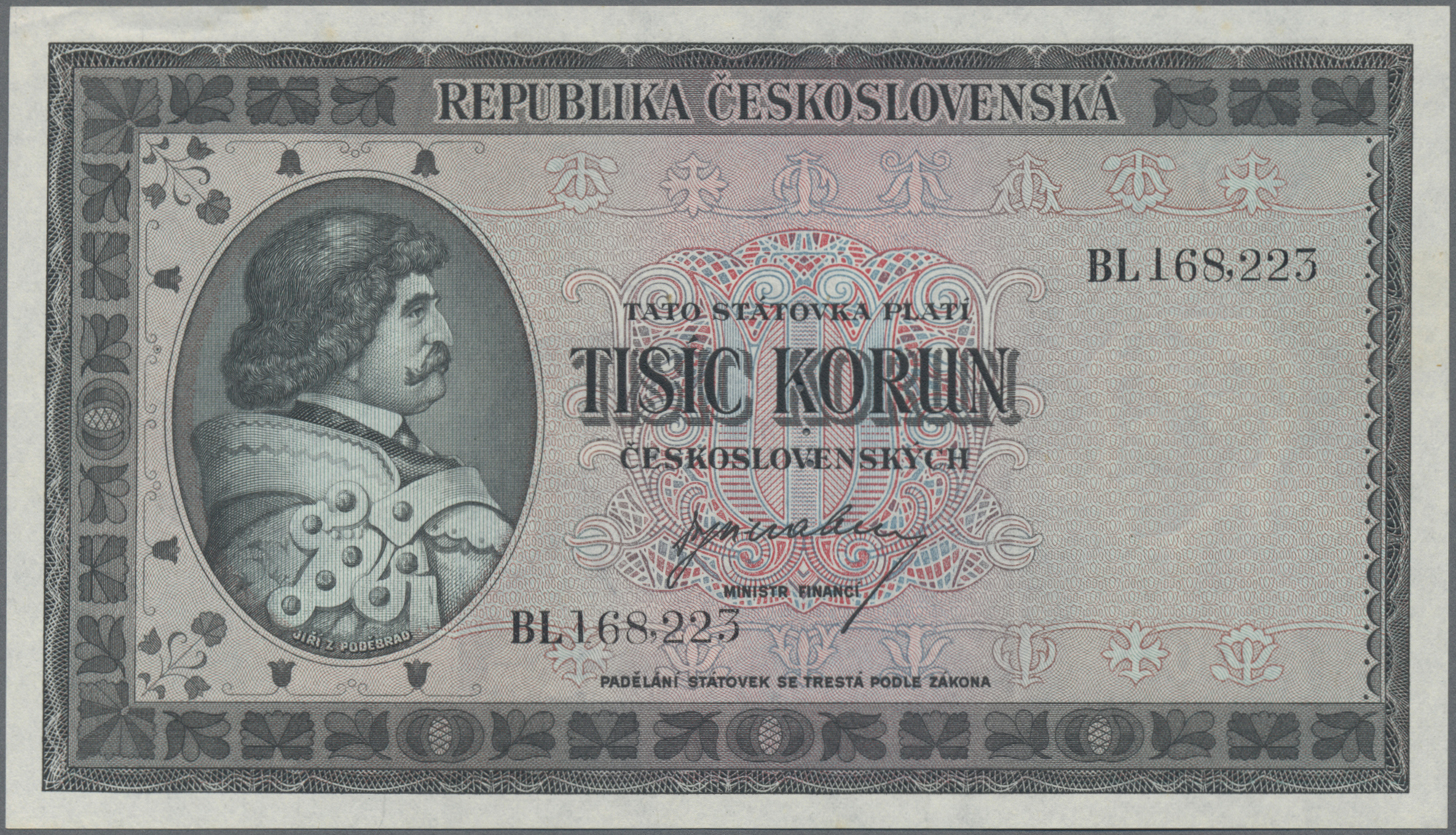 Lot 00163 - Czechoslovakia / Tschechoslowakei | Banknoten - Auktionshaus Christoph Gärtner GmbH & Co. KG 57th AUCTION - Day 1 Lot 00163 - Czechoslovakia / Tschechoslowakei | Banknoten - Auktionshaus Christoph Gärtner GmbH & Co. KG 57th AUCTION - Day 1