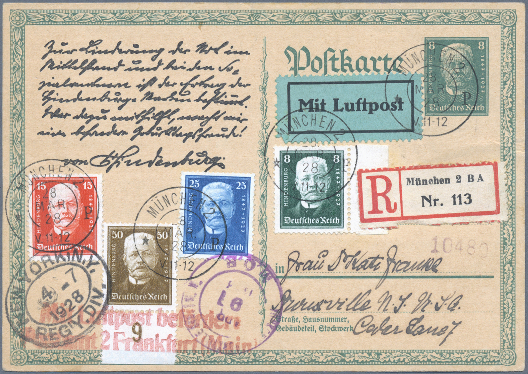 Lot 05156 - Deutsches Reich - Weimar - Auktionshaus Christoph Gärtner GmbH & Co. KG 57th AUCTION - Day 3 Lot 05156 - Deutsches Reich - Weimar - Auktionshaus Christoph Gärtner GmbH & Co. KG 57th AUCTION - Day 3