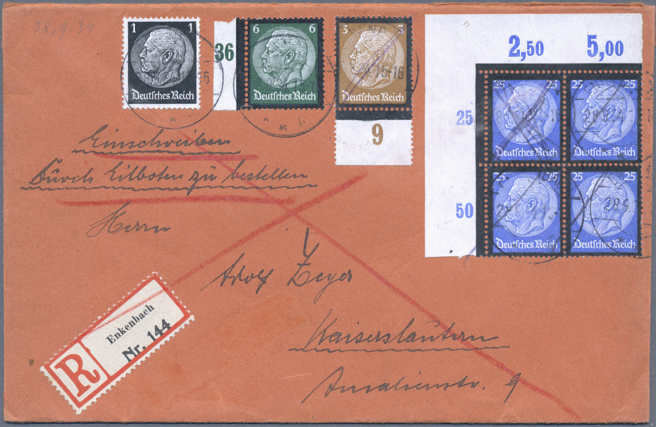 Lot 05221 - Deutsches Reich - 3. Reich  -  Auktionshaus Christoph Gärtner GmbH & Co. KG 57th AUCTION - Day 3