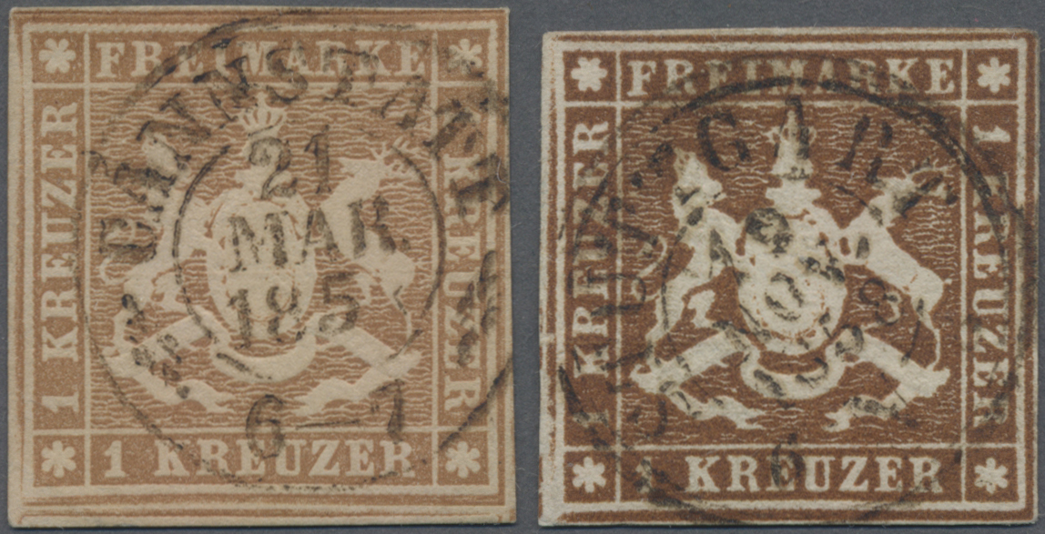 Lot 05226 - Württemberg - Marken und Briefe  -  Auktionshaus Christoph Gärtner GmbH & Co. KG 55th AUCTION - Day 3